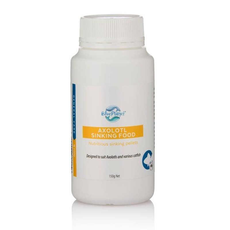 Premium Blue Planet Axolotl Sinking Pellets 150g - Nutrient-Rich Aquatic Food for Axolotls, Ideal for Daily Feeding in Home Aquariums & Aquatic Habitats