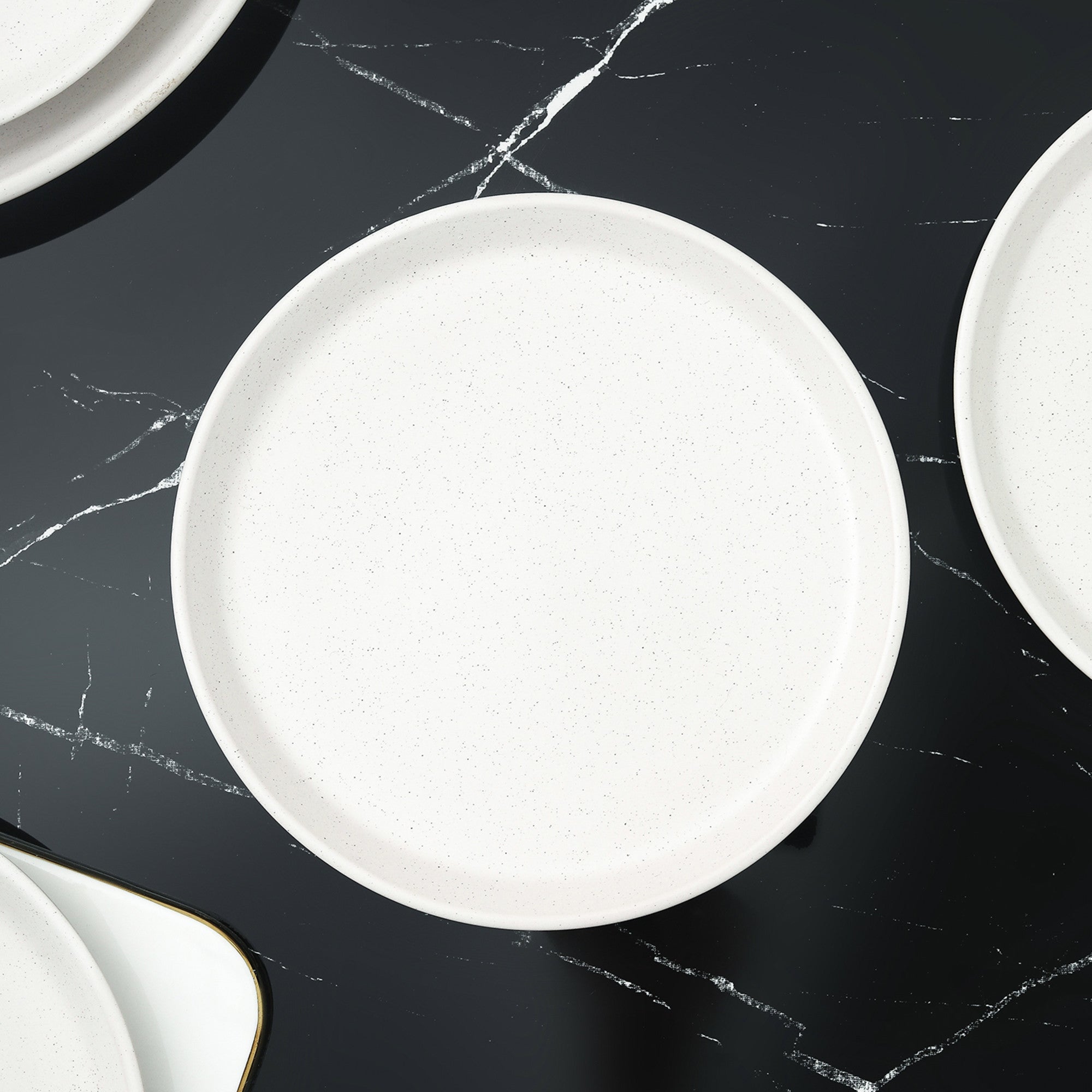 Premium Albie Stoneware Salad Plate - Elegant Snow White Design for Dinner Parties & Everyday Dining | Durable & Stylish Ceramic Dishware for Home & Restaurant Use