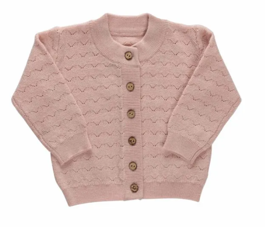 KIPP Zig Zag Knit Cardigan for Babies (3M-18M) - Soft & Cozy Sweater for Infants, Perfect for Outings, Playdates & Family Photos