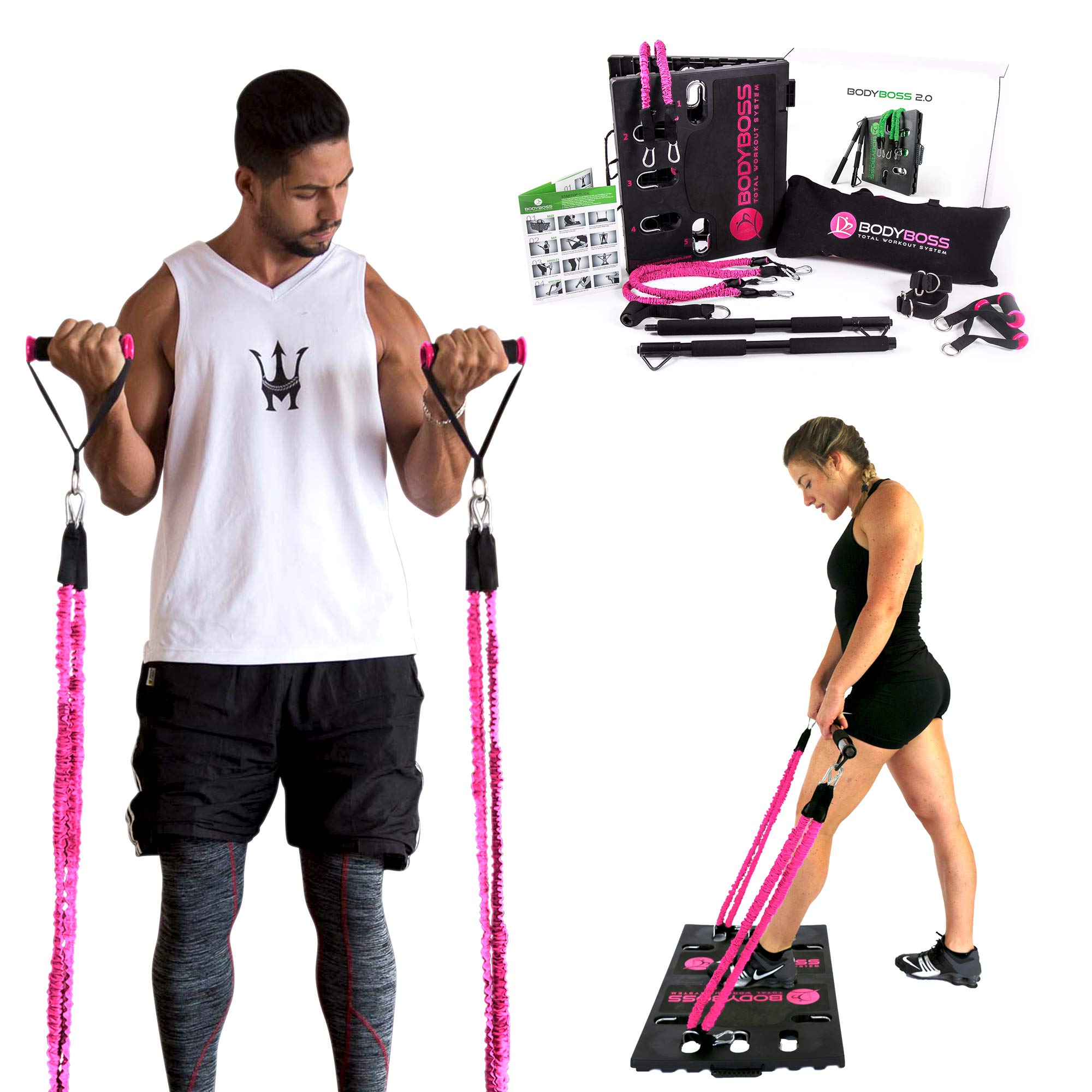 BodyBoss Home Gym 2.0 - Portable Full Body Workout Equipment for Strength Training | Perfect for Home Fitness, Travel & Small Spaces