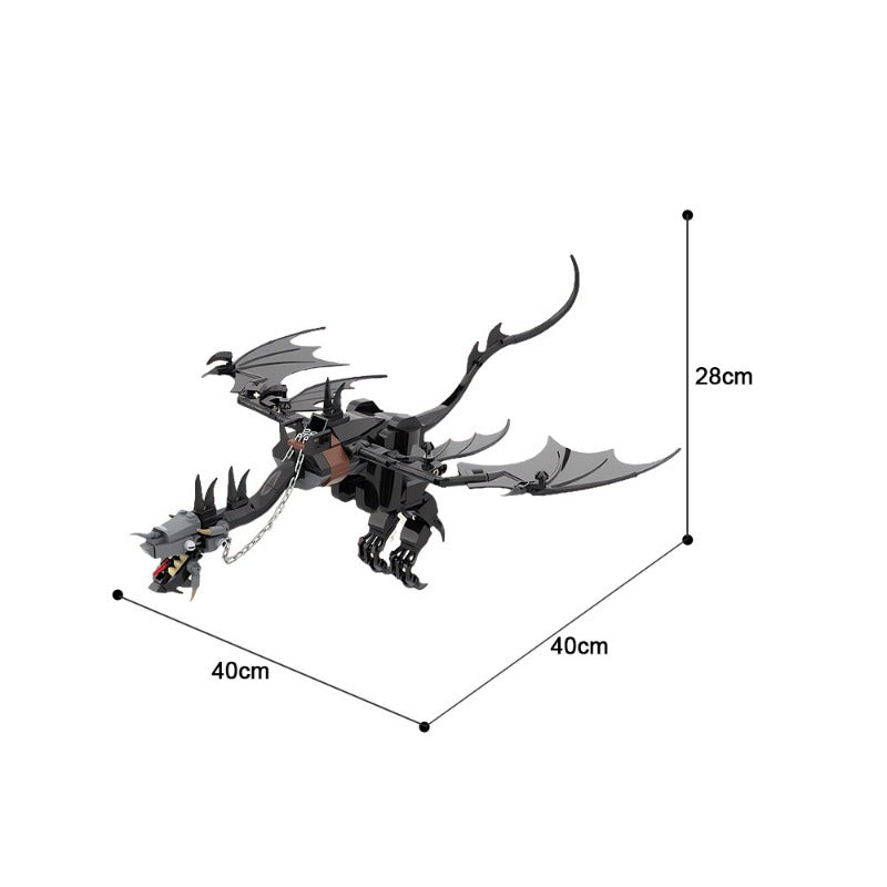 Gobricks 384pcs MOC 172201 The Fell Beast Building Blocks Set - Perfect for Lord of The Rings Fans & LEGO® Enthusiasts - Great for Display, Collecting & Creative Play