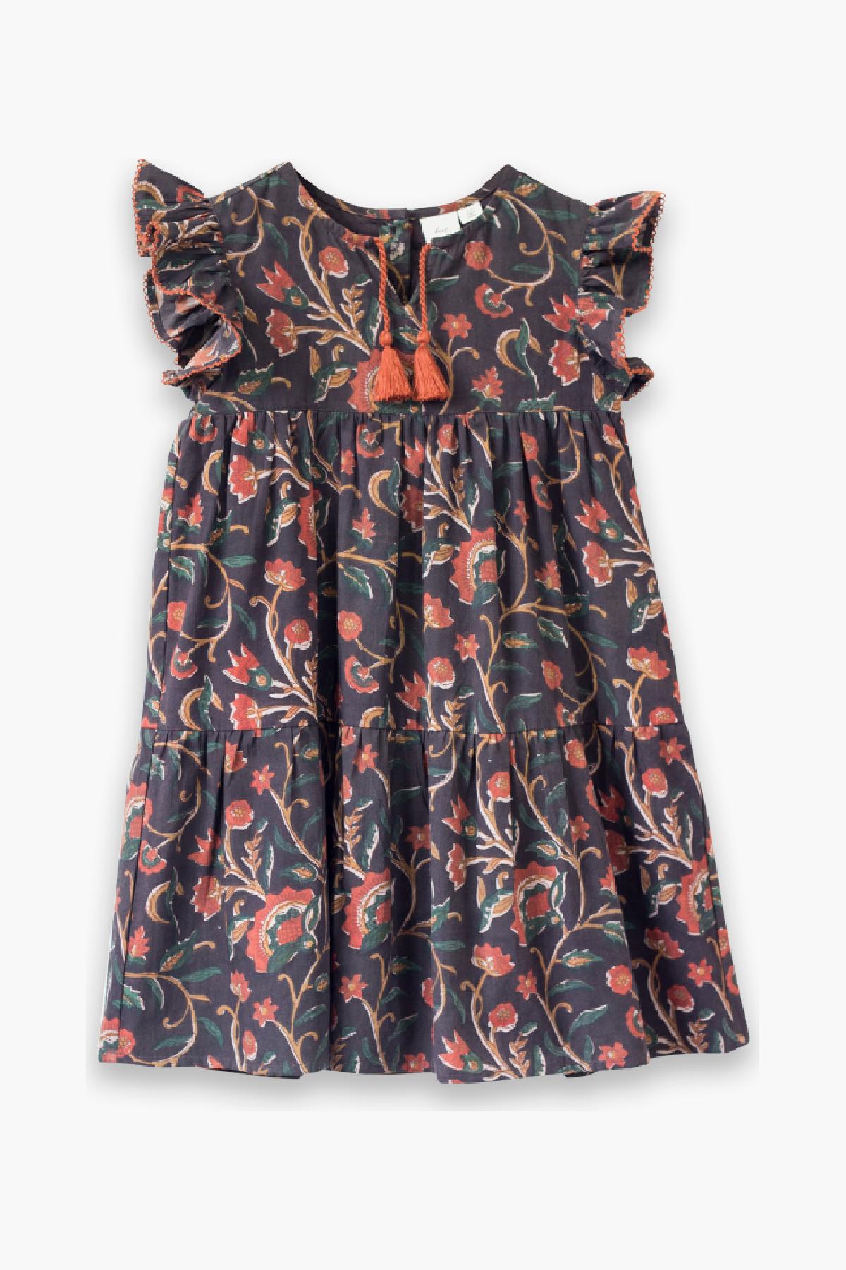Beet World Sara Cinnamon Girls Dress - Cute & Stylish Outfit for Toddler & Little Girls - Perfect for Birthday Parties, Holidays & Special Occasions