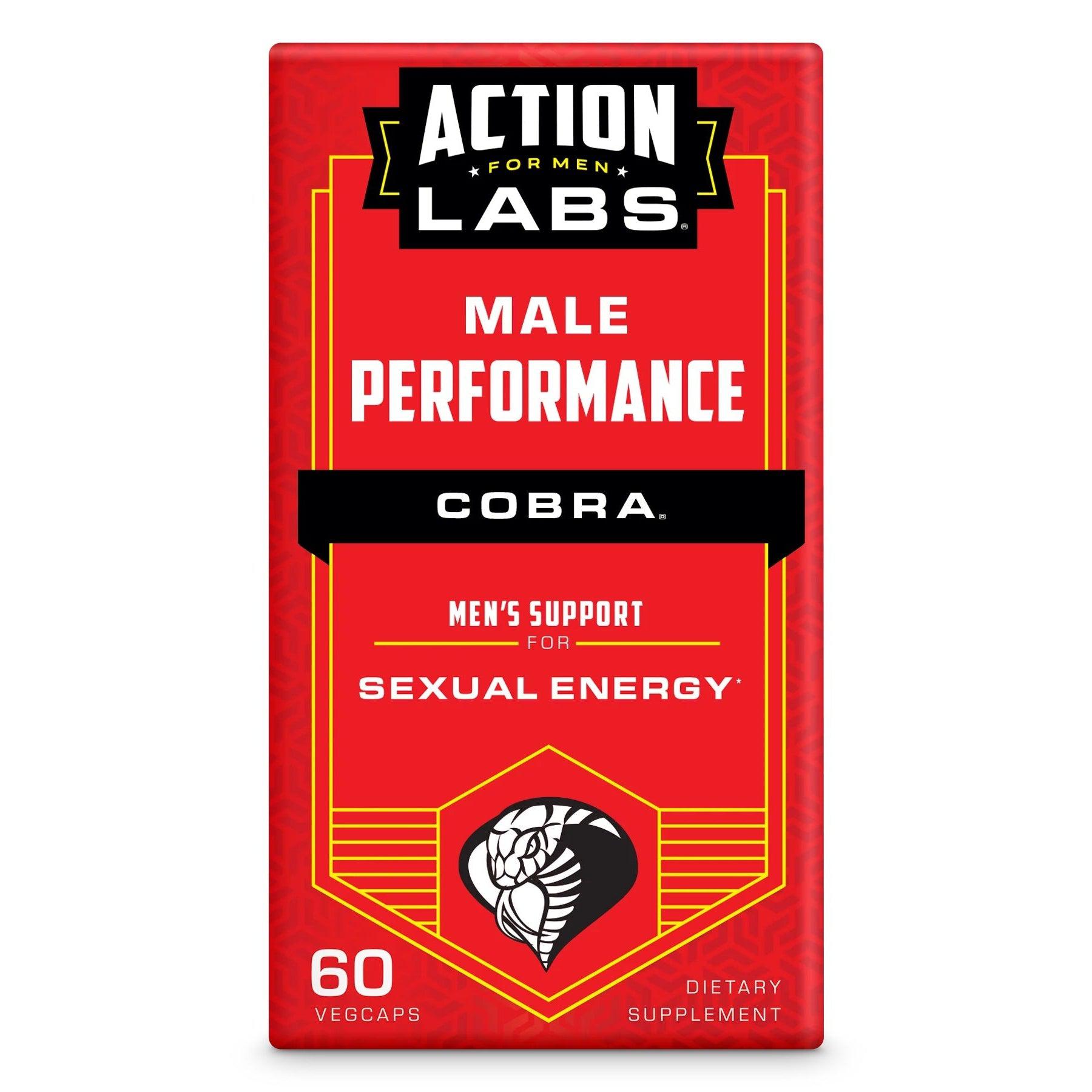 Action Labs For Men COBRA Sexual Energy Supplement - Boost Stamina, Vitality & Performance - Natural Male Enhancement for Intimacy & Confidence - Pre-Workout & Romantic Nights