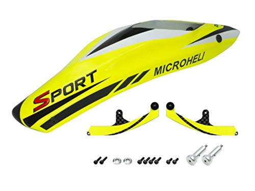 MICROHELI Airbrush Fiberglass King Cobra Canopy for Blade 230S/V2/Smart RC Helicopter - Durable Upgrade Part for Aerial Photography & FPV Racing