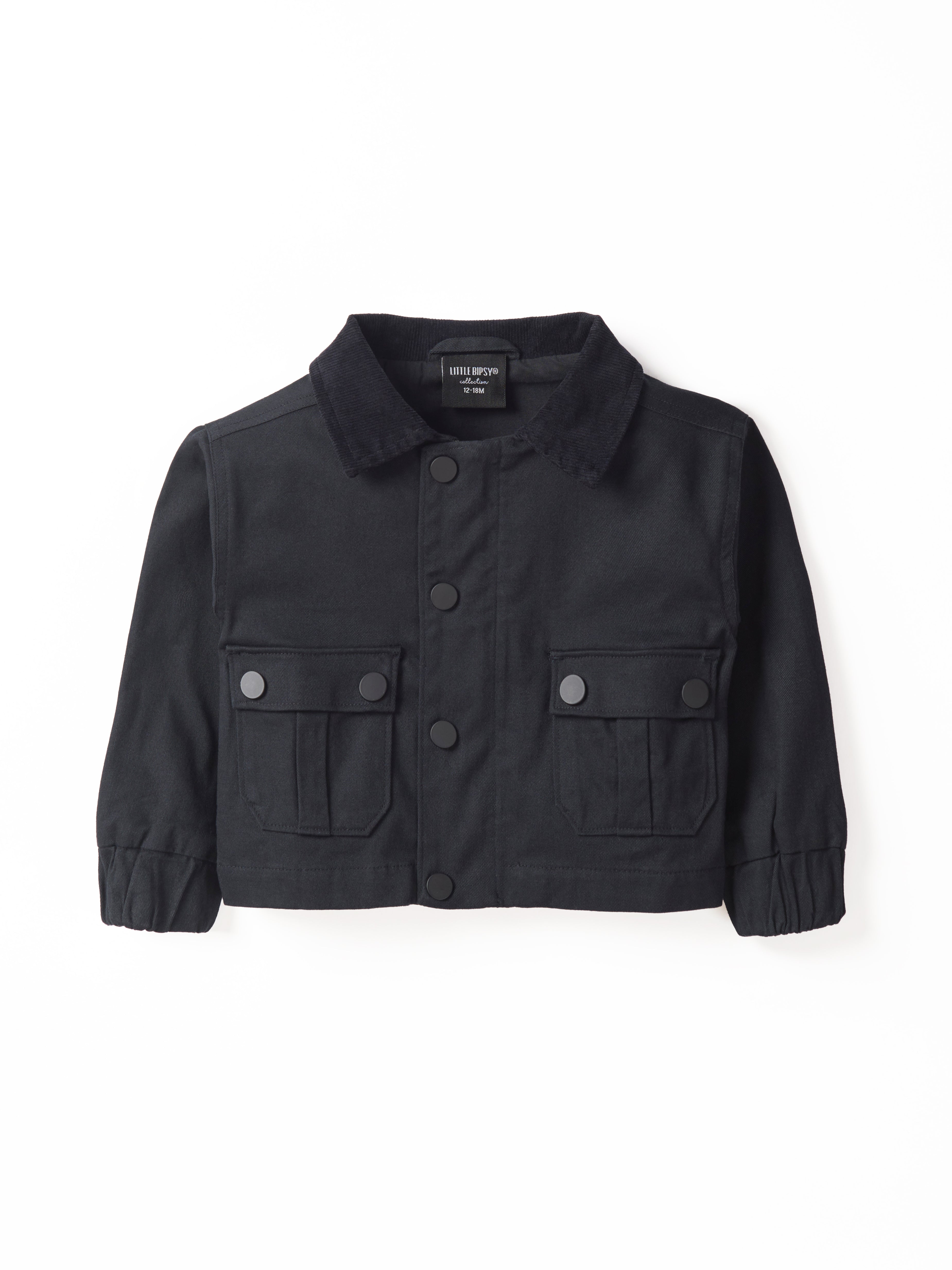 Premium Cotton Twill Jacket for Men & Women - Classic Black Outdoor Windbreaker - Perfect for Hiking, Travel & Casual Wear