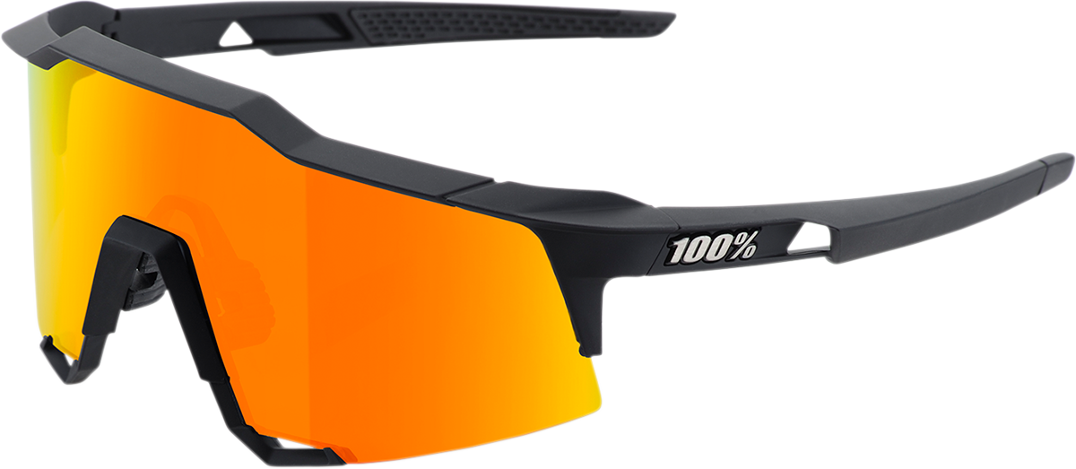 Speedcraft Polarized Sunglasses for Men & Women - UV400 Protection, Black Frame with Red Mirror Lens (60007, 00008) - Perfect for Driving, Running, and Outdoor Sports