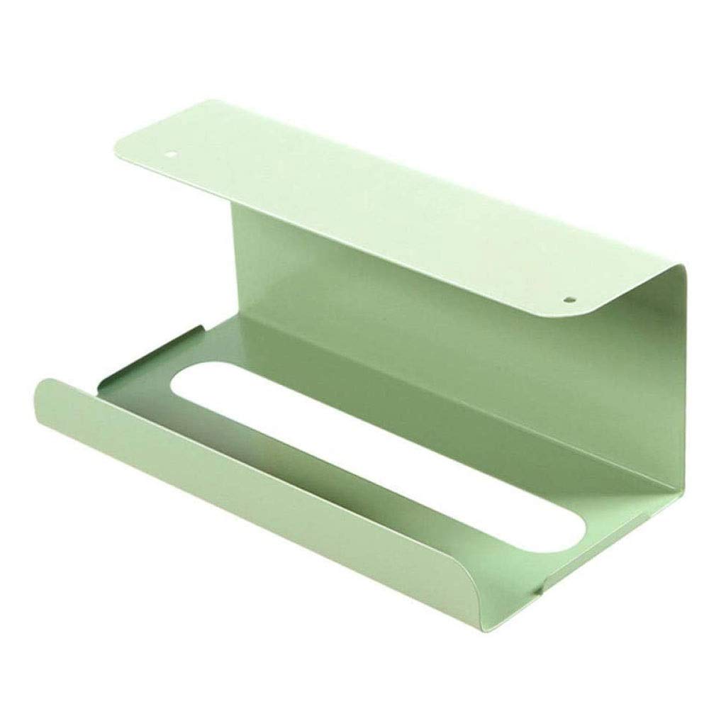 WSSBK Wall Mounted Toilet Paper Holder - Removable Hanging Tissue Rack for Bathroom, Kitchen, RV & Office - Space Saving Paper Towel Shelf & Cabinet Organizer
