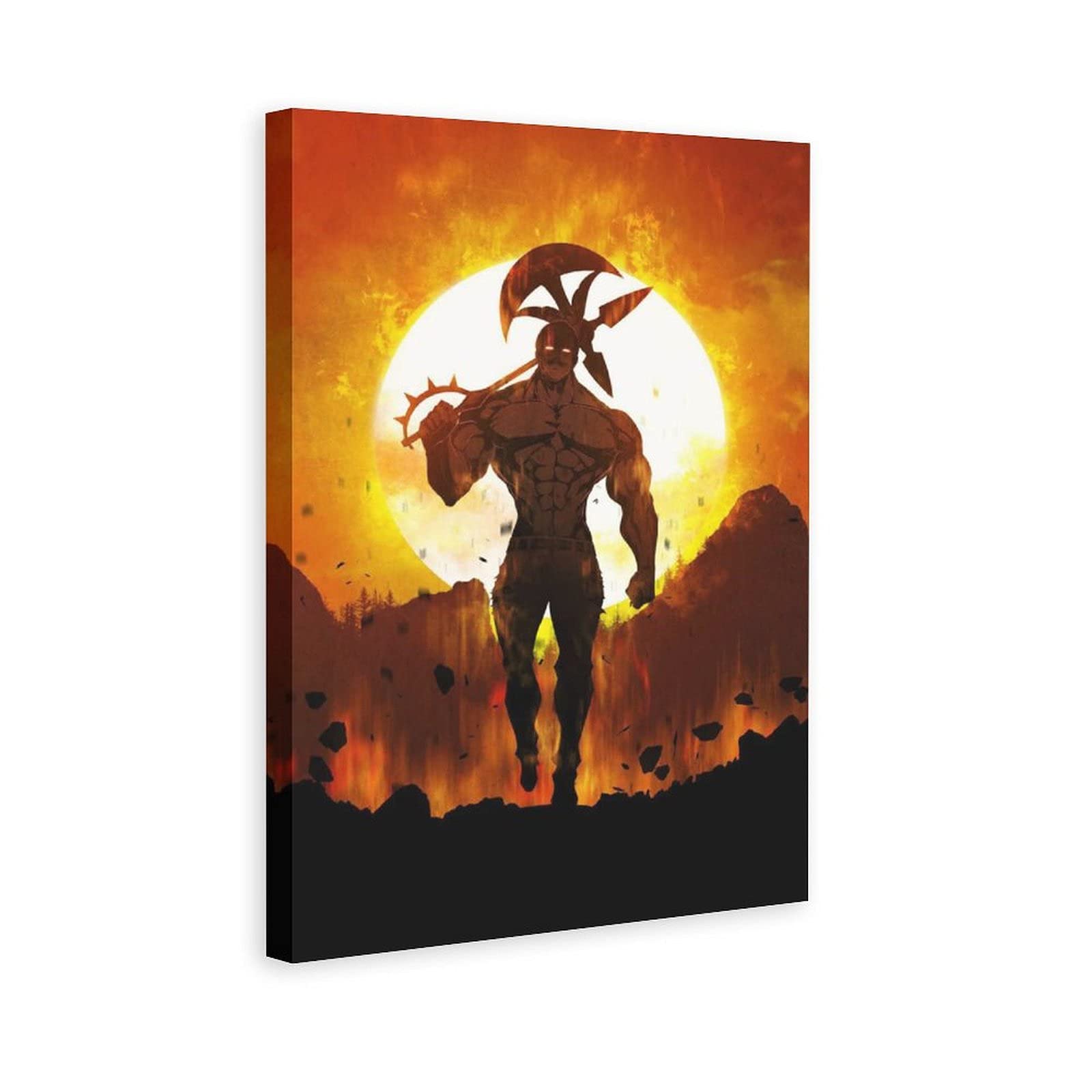 Escanor Seven Deadly Sins Anime Canvas Poster - 20x30 Inch Wall Art Print for Living Room, Bedroom & Office Decor | Perfect Gift for Anime Fans & Home Decoration