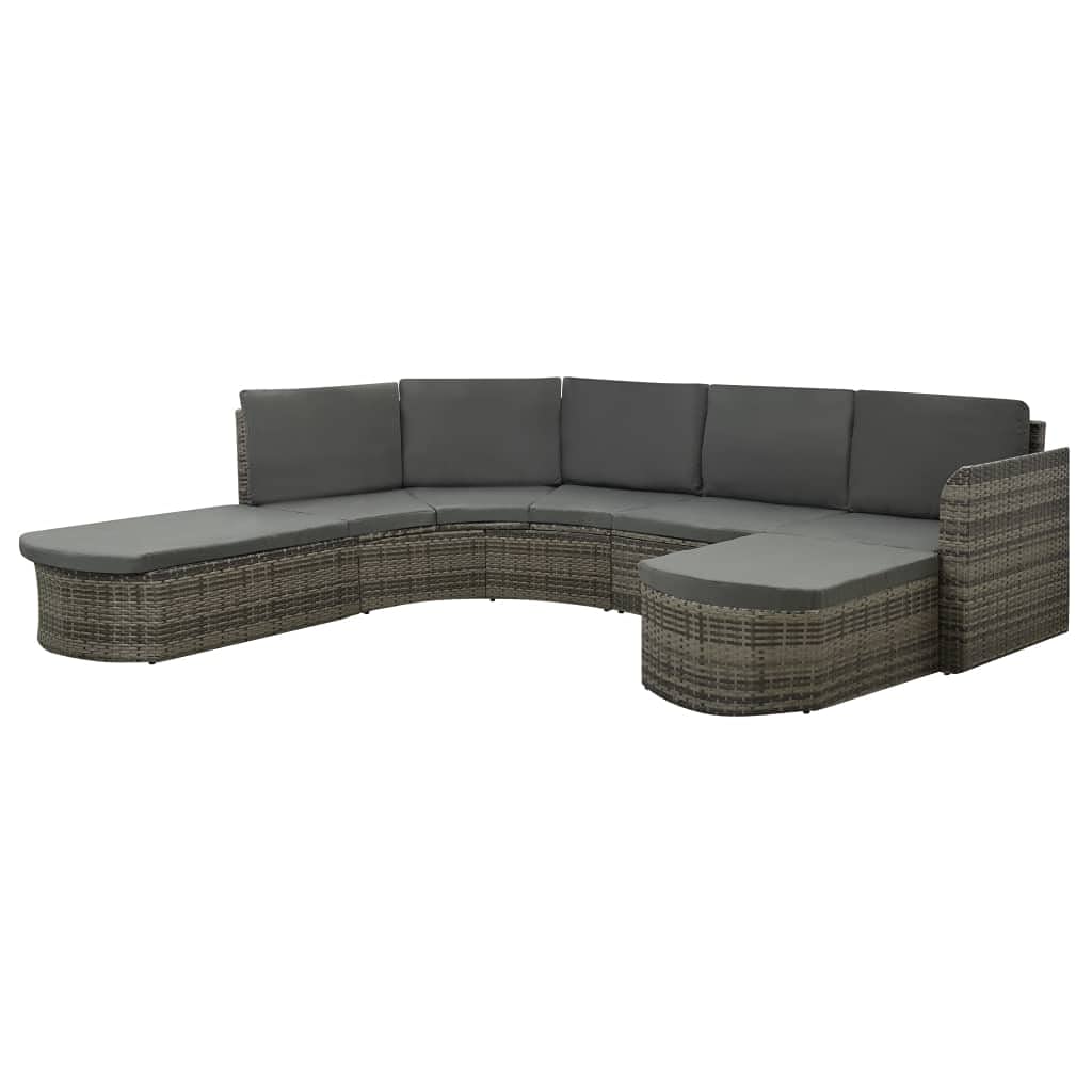 **4-Piece Poly Rattan Outdoor Dining Set with Cushions - Patio, Garden, Backyard, Poolside Furniture - Powder-Coated Steel Frame - Perfect for BBQs, Relaxing & Entertaining**