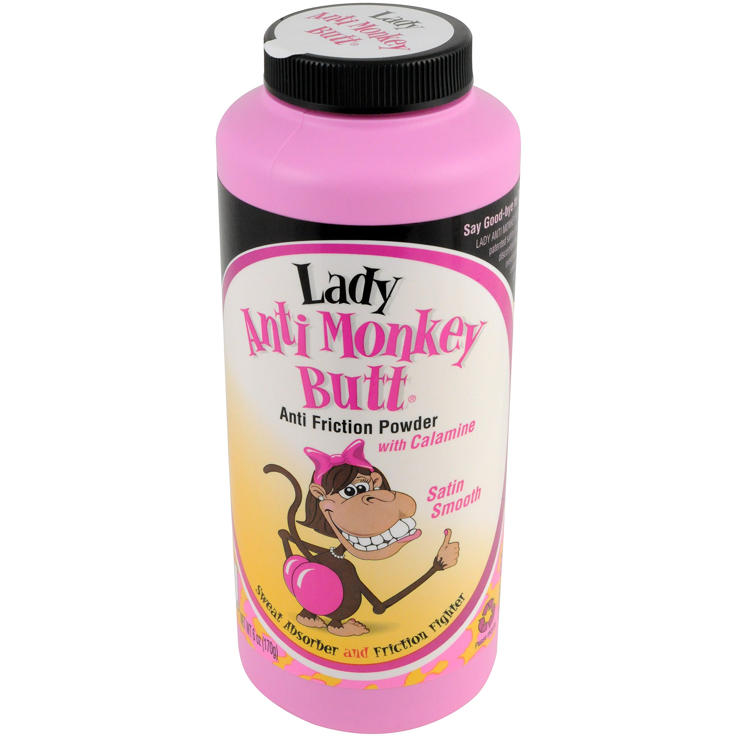 DSE Lady Anti-Monkey Butt Powder - 6 oz Talc-Free Body Powder for Women | Prevents Chafing & Sweat | Ideal for Gym, Hiking & Hot Weather Use