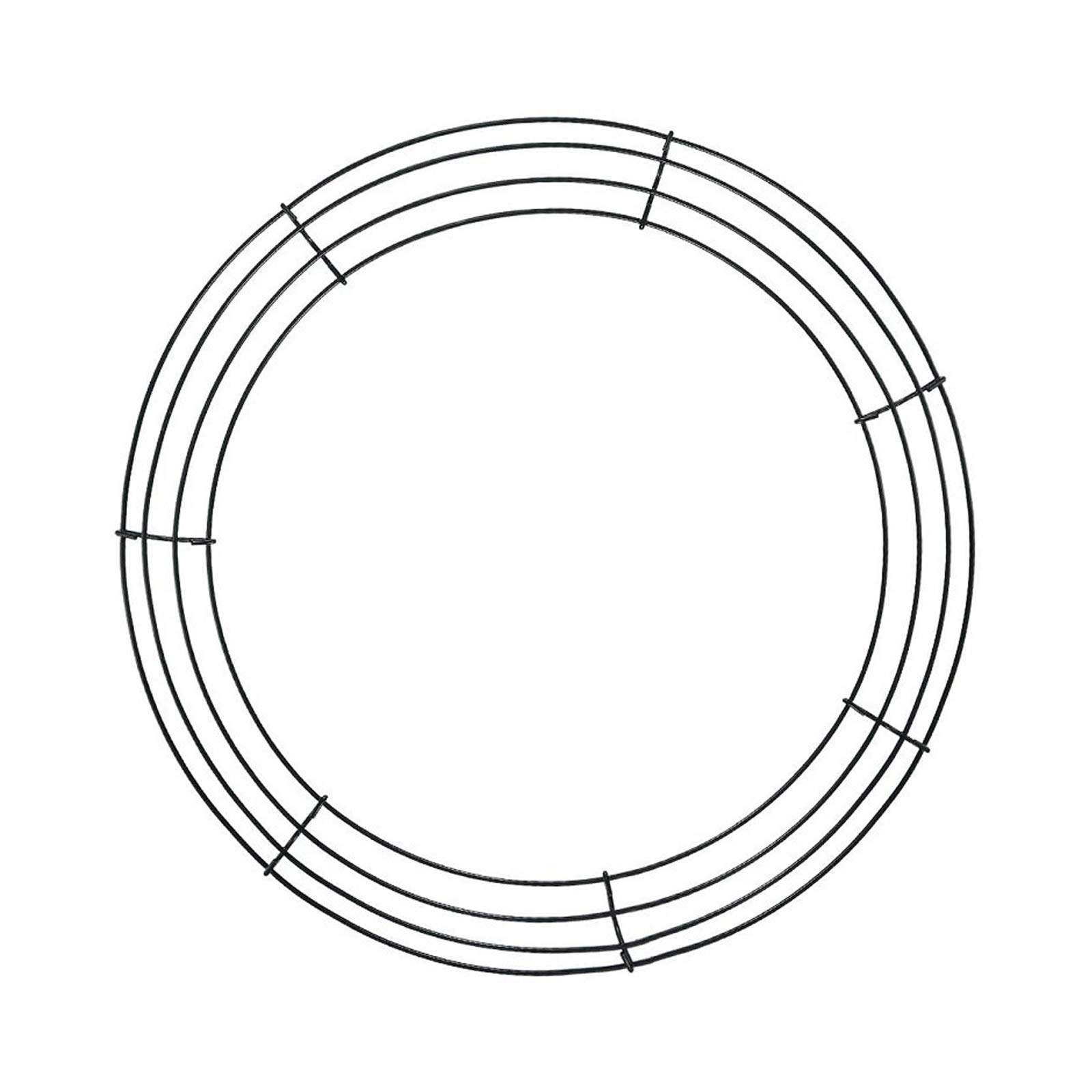 GREENSTORE 2 Pack 12 Inch Metal Wire Wreath Frame - DIY Floral Craft Rings for Holiday Decorations (Christmas, Thanksgiving, Spring) - Perfect for Home Door Wreaths, Table Centerpieces & Seasonal DIY Projects