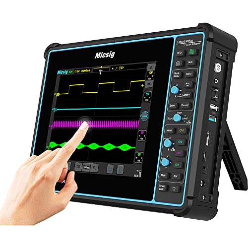 Micsig STO1004 100MHz Digital Handheld Oscilloscope - Portable Tablet Oscilloscope for Electronics Testing, DIY Projects & Field Work (Smart Series)