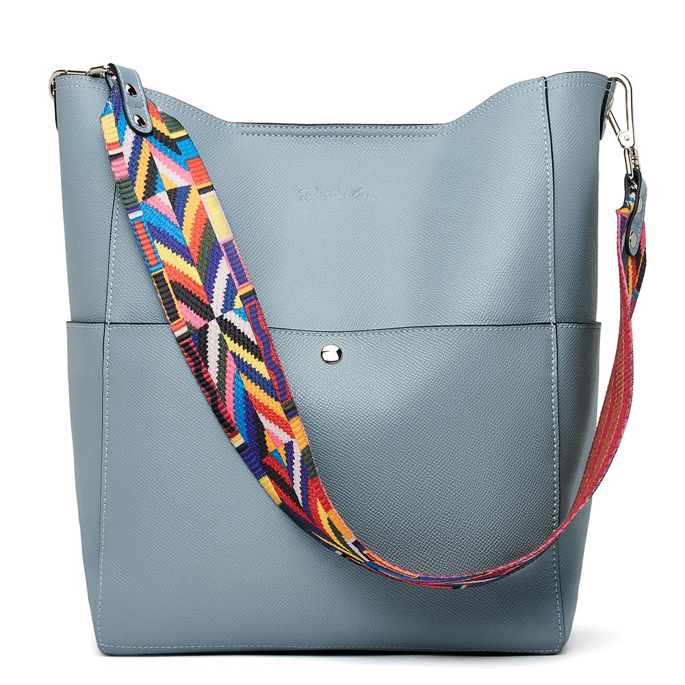 BOSTANTEN Women's Genuine Leather Designer Handbags - Stylish Tote, Shoulder & Bucket Purses for Work, Travel & Everyday Use