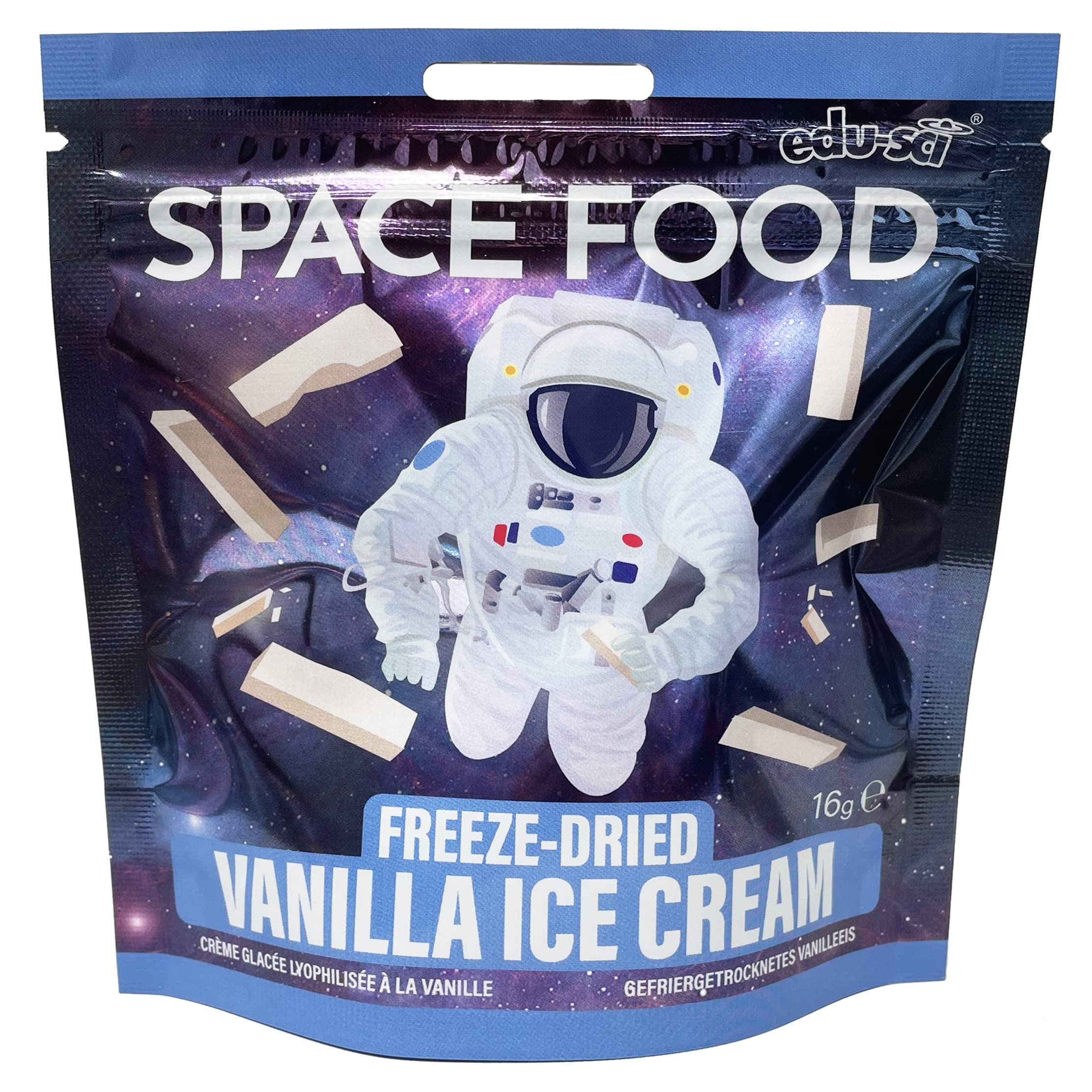 Freeze-Dried Space Food - Vanilla Ice Cream | Lightweight & Long Shelf Life | Perfect for Astronauts, Camping & Emergency Preparedness