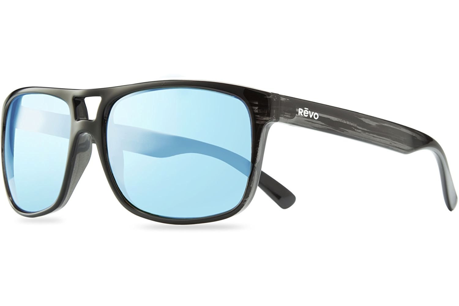Revo Men's Polarized Sunglasses - Holsby Modified Wayfarer Frame 58mm Square - UV Protection & Anti-Glare for Driving, Fishing & Outdoor Activities