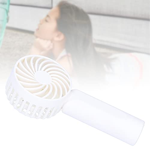 Ultra Quiet Brushless Motor Portable Fan with Detachable Base - Perfect for Dorm, Home & Office Use (White, Leaning Tower of Pisa Design)
