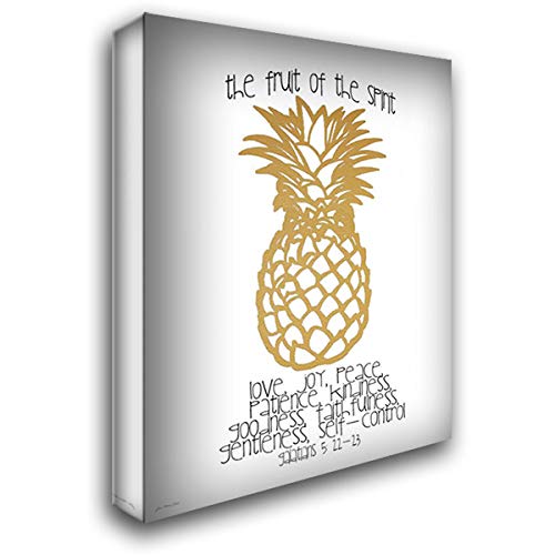 28x35 Large Gallery Wrapped Canvas Art - Fruit of The Spirit by Jo Moulton - Premium Stretched Wall Decor for Living Room, Bedroom & Office