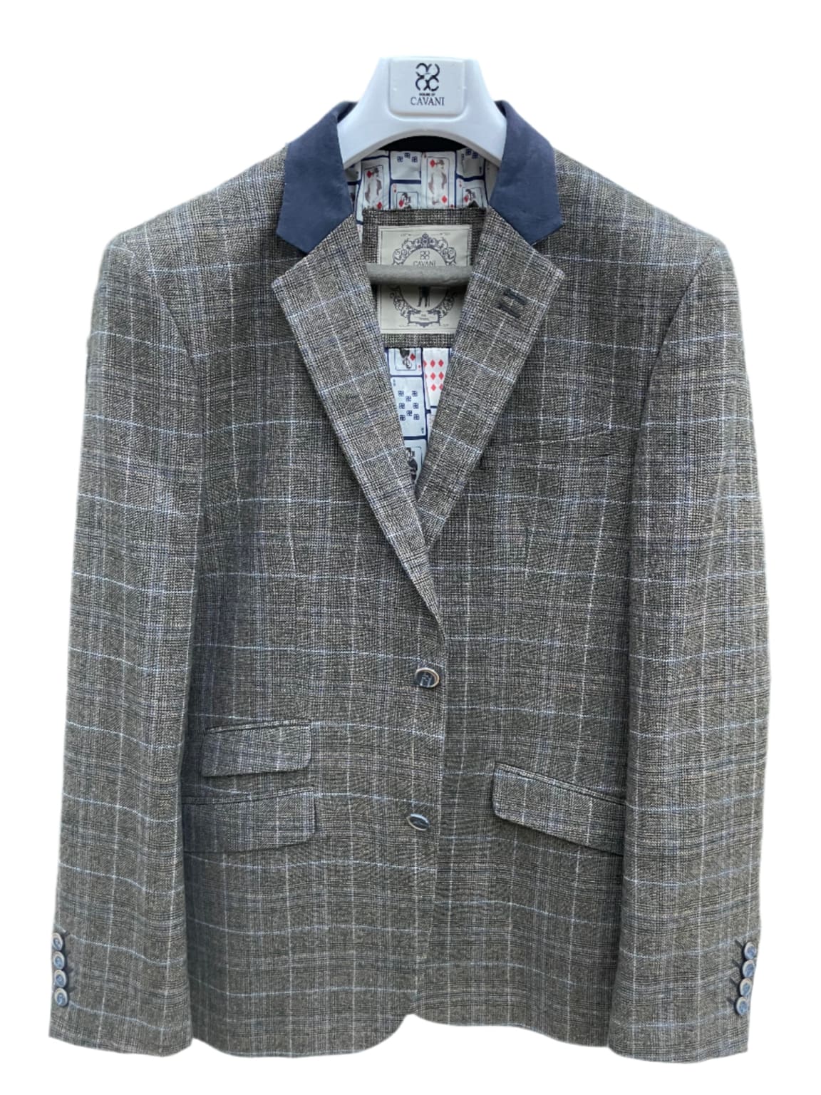 Cavani Sintan Brown Slim Fit Tweed Blazer for Men - Stylish Office Wear & Business Casual Outfits