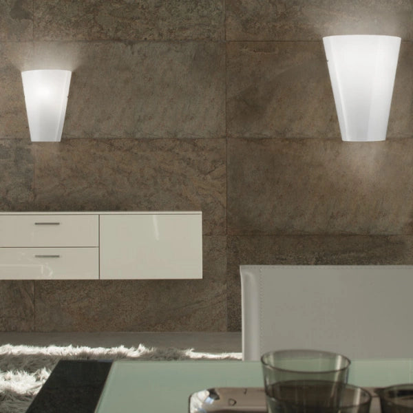 Vistosi Cleo Modern Wall Lamp - Sleek LED Sconce Lighting for Bedroom, Living Room & Hallway Decor