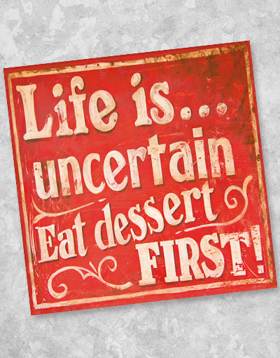Eat Dessert First Beverage Napkins - 40 Count | Premium Disposable Napkins for Parties, Weddings & Dessert Tables | Eco-Friendly & Absorbent
