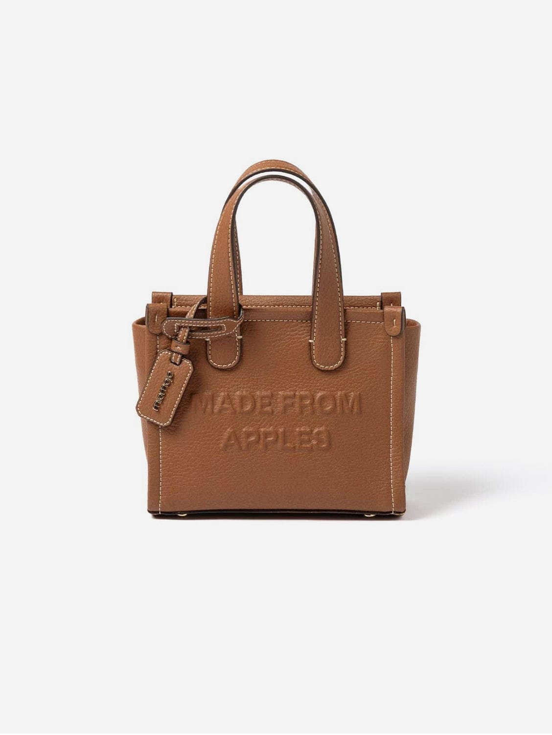 Alma S Vegan Leather Tote Bag for Women | Eco-Friendly Apple Leather Handbag in Cognac | Perfect for Work, Travel & Everyday Use