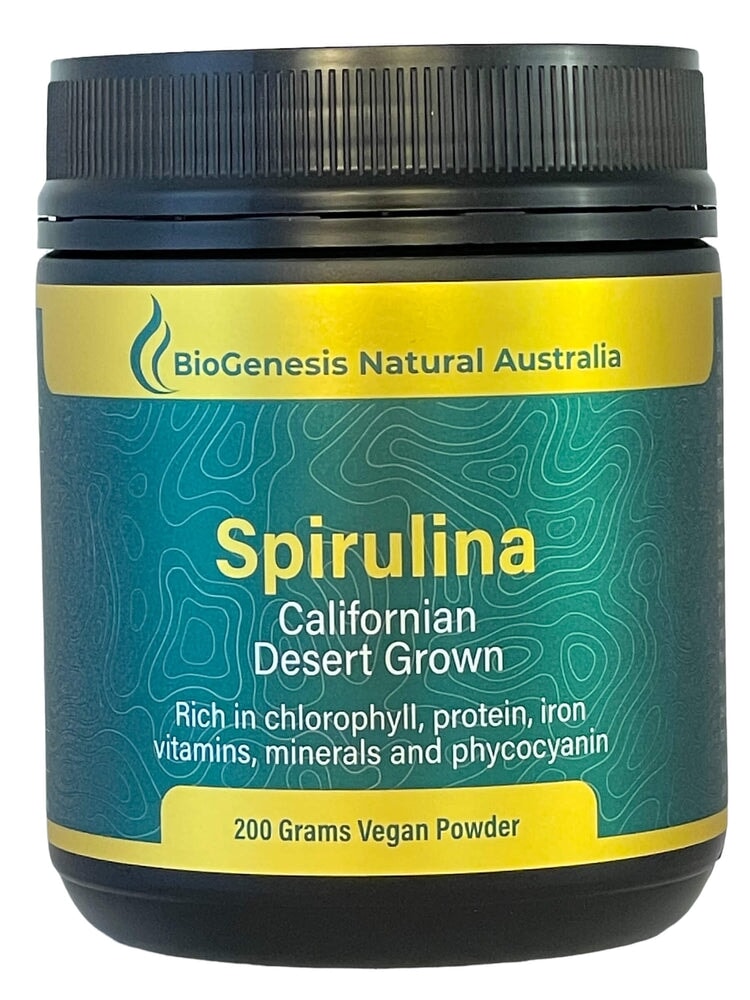 Organic Spirulina Powder 200g - Californian Desert Grown Superfood for Smoothies, Detox & Immune Support | Vegan Protein Supplement