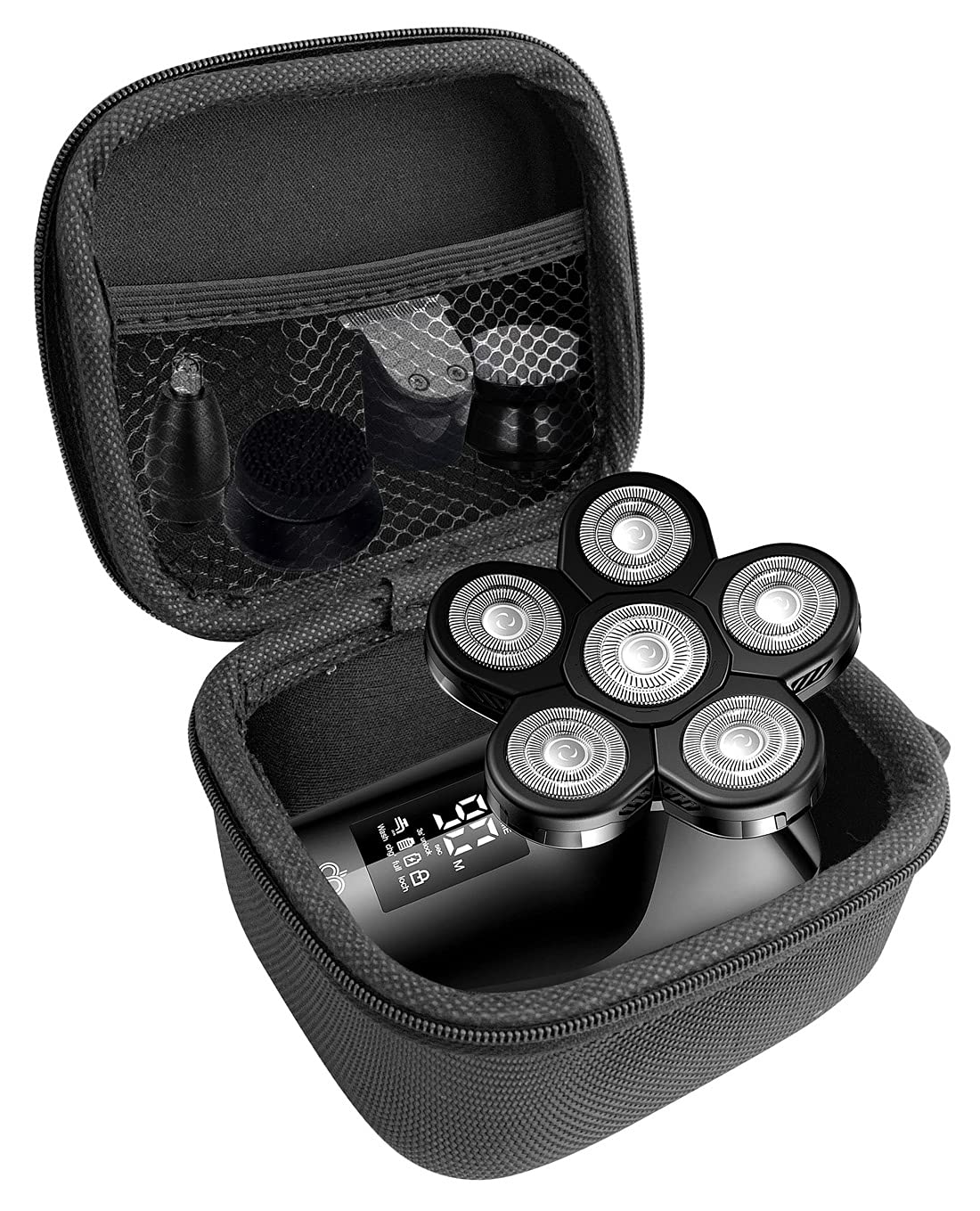 OriHea 6D Floating Electric Shaver Hard Travel Case - Protective Storage for Men's 4-in-1 Electric Razor | Perfect for Travel, Gym & Business Trips