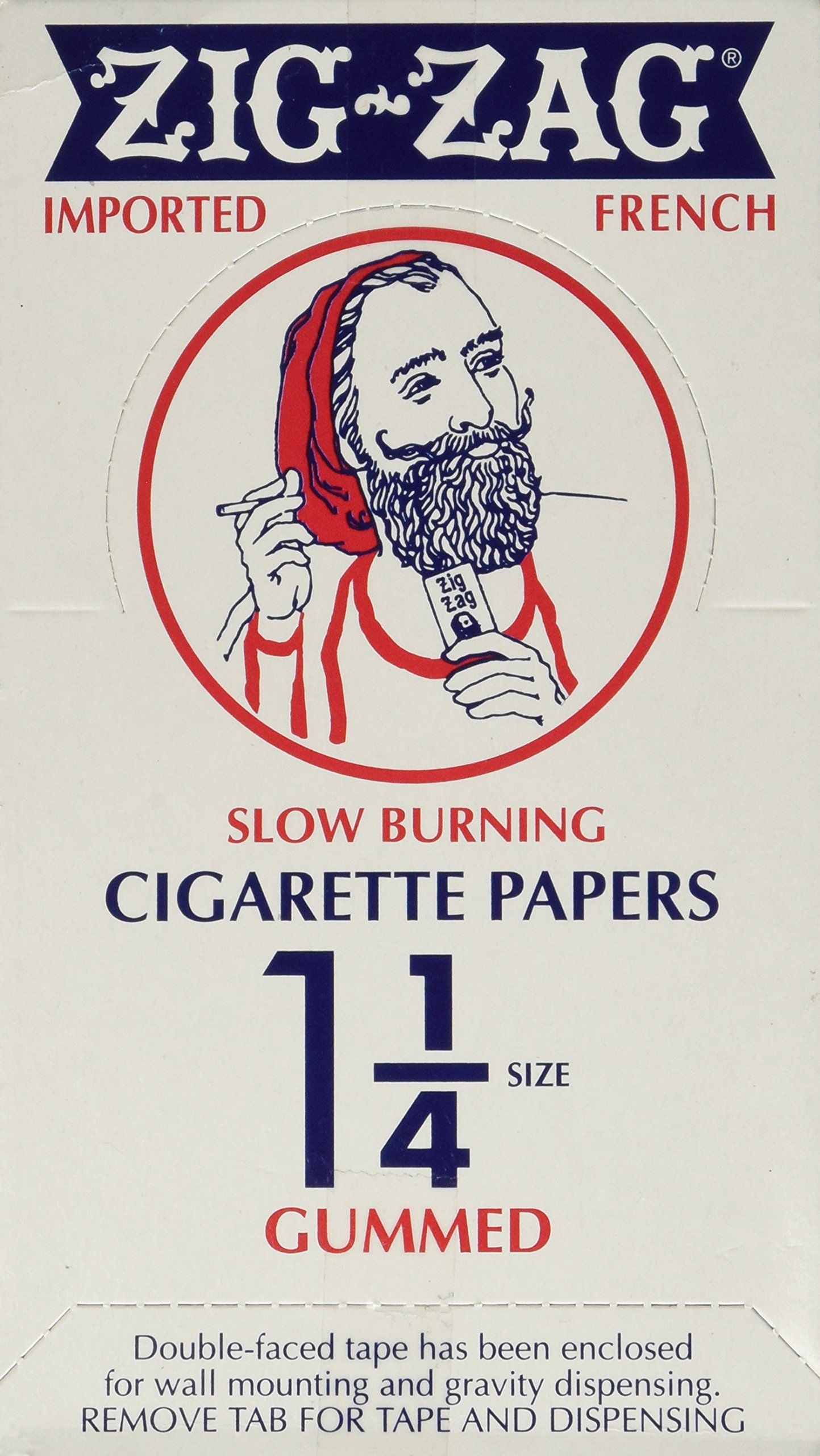 Zig Zag 1 1/4 Inch 24 Count Rolling Papers - Orange Box (33 Leaflets per Pack, 24 Packs per Box) - Perfect for Rolling Cigarettes & Herbal Blends