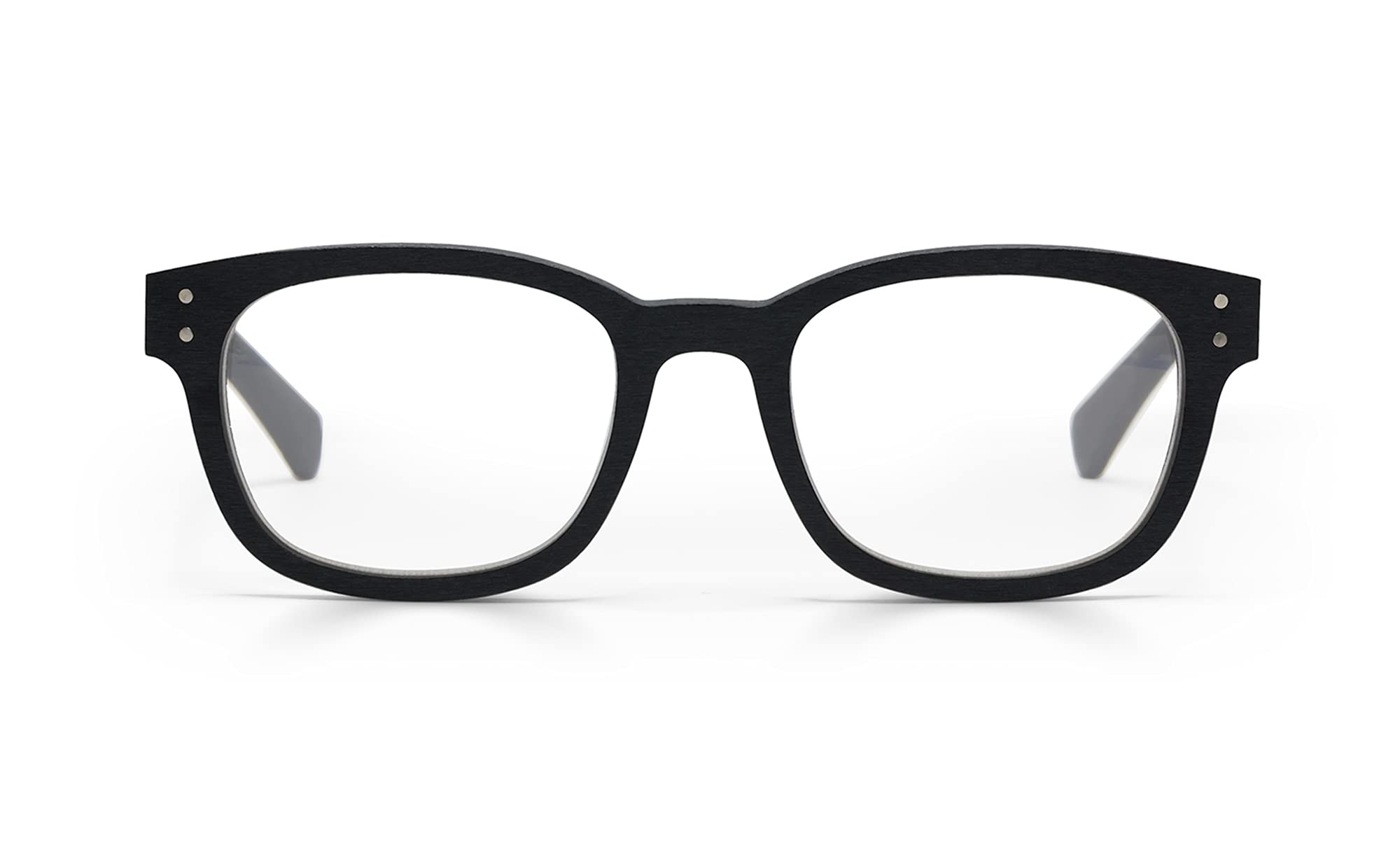 eyebobs Biff Wide Premium Unisex Reading Glasses for Men & Women | Square Frame Readers for Computer Work, Reading Books & Office Use