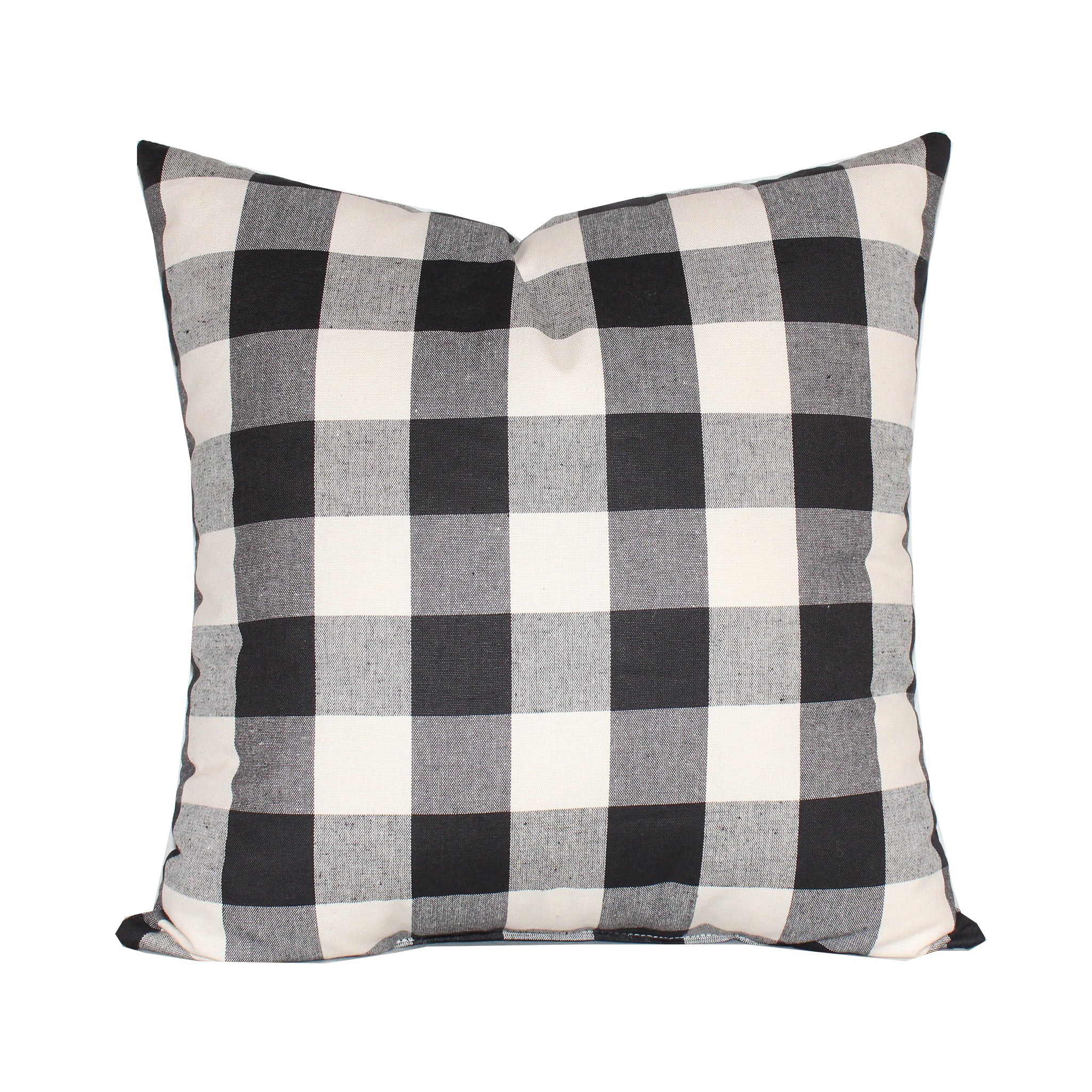 Buffalo Check Large Pillow - Plaid Decorative Throw Pillow for Couch, Bed, Sofa - Cozy Home Decor Accent for Living Room, Bedroom, or Nursery