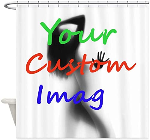 Custom Photo Shower Curtain - Personalized Picture Bathroom Decor with Hooks | Waterproof Polyester Fabric 66x72 inches | Perfect for Home, Spa, Dorm & Airbnb Decor