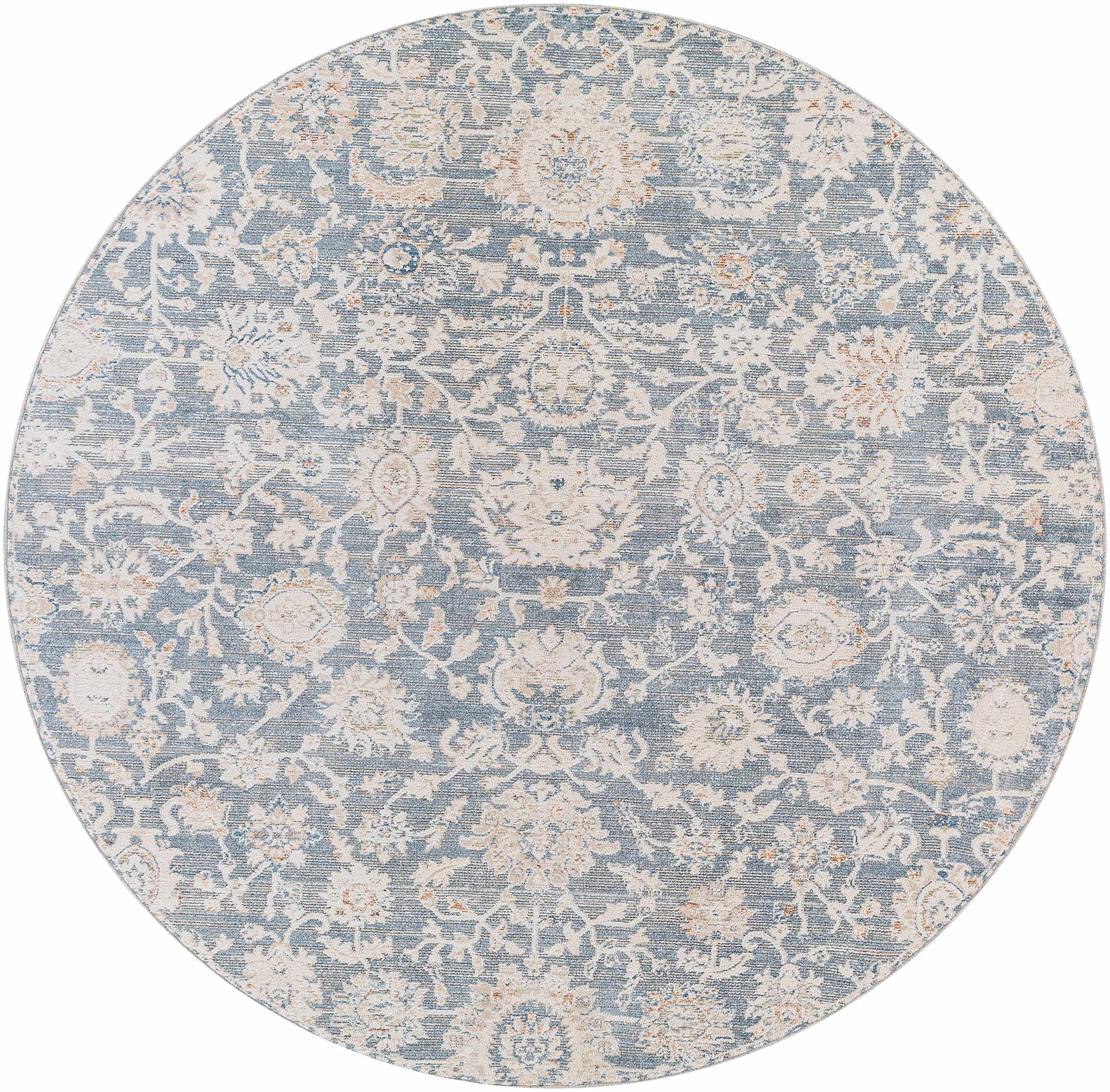 Premium Hauteloom Pulupandan Traditional Area Rug - Beige, Blue & Red - 7'10