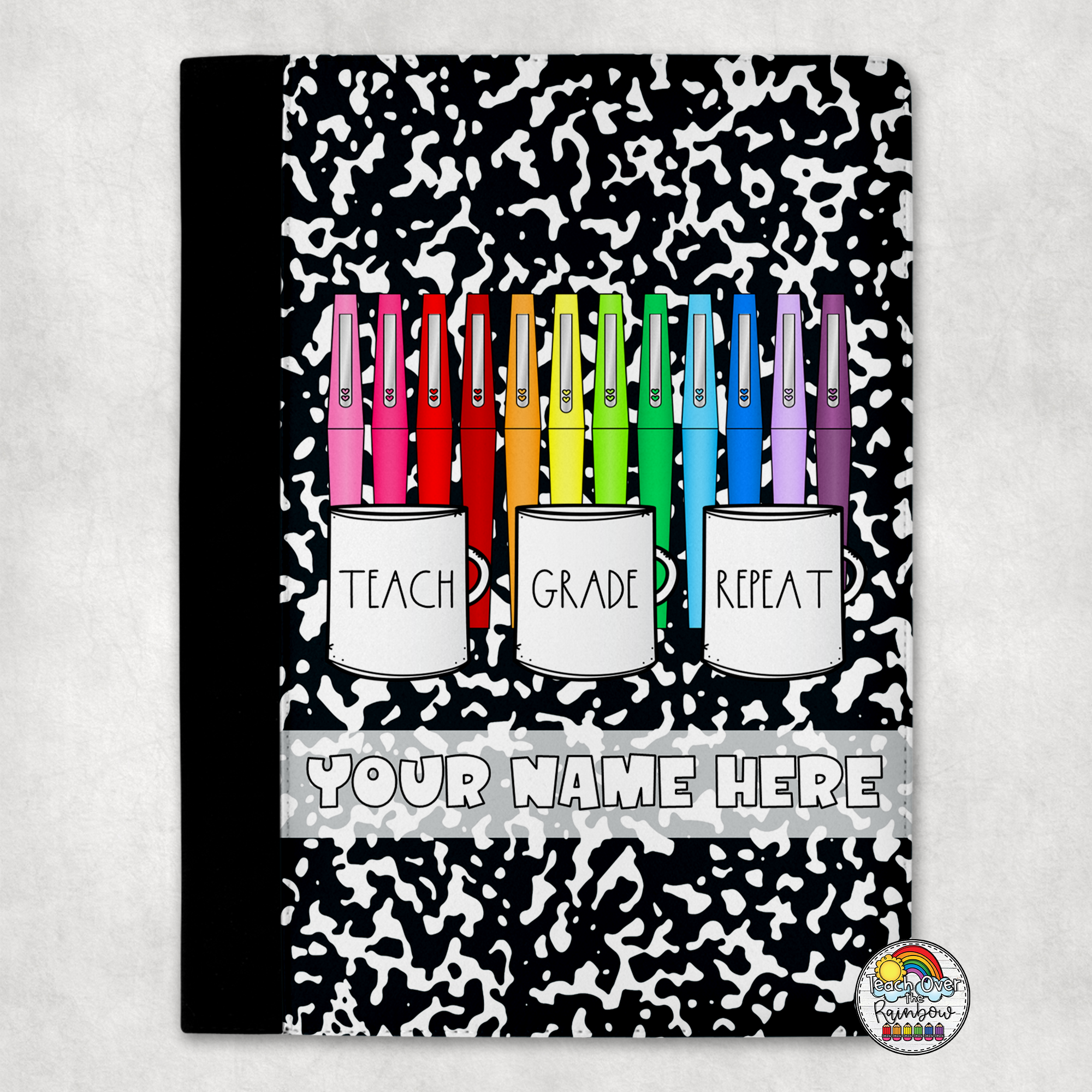 Teacher Portfolio Binder - Organize Lesson Plans, Grade Books & Classroom Resources | Perfect for Educators, Student Teachers & Homeschooling