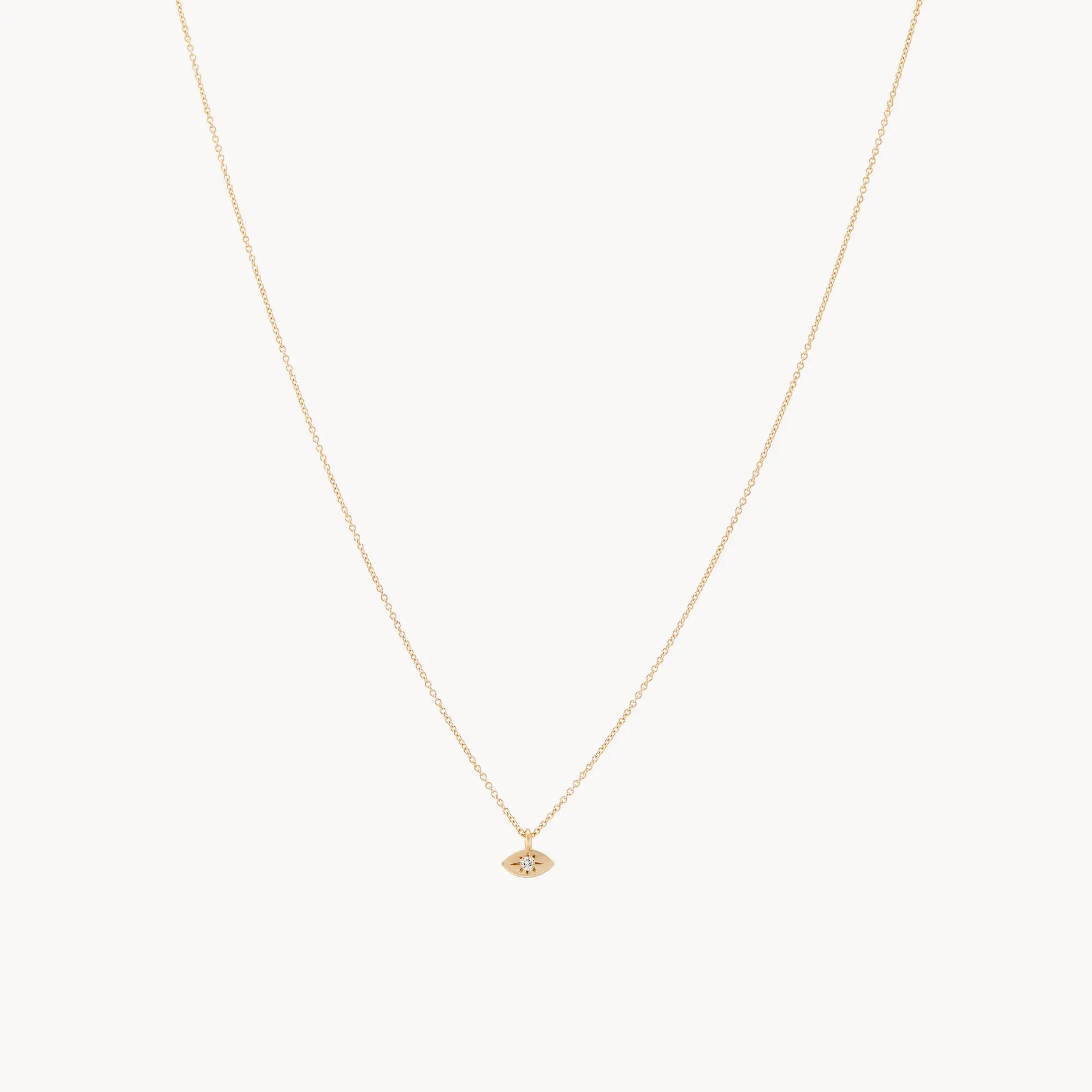 14K Yellow Gold Evil Eye Pendant Necklace - Protection Jewelry for Women, Gift for Her, Perfect for Everyday Wear & Special Occasions