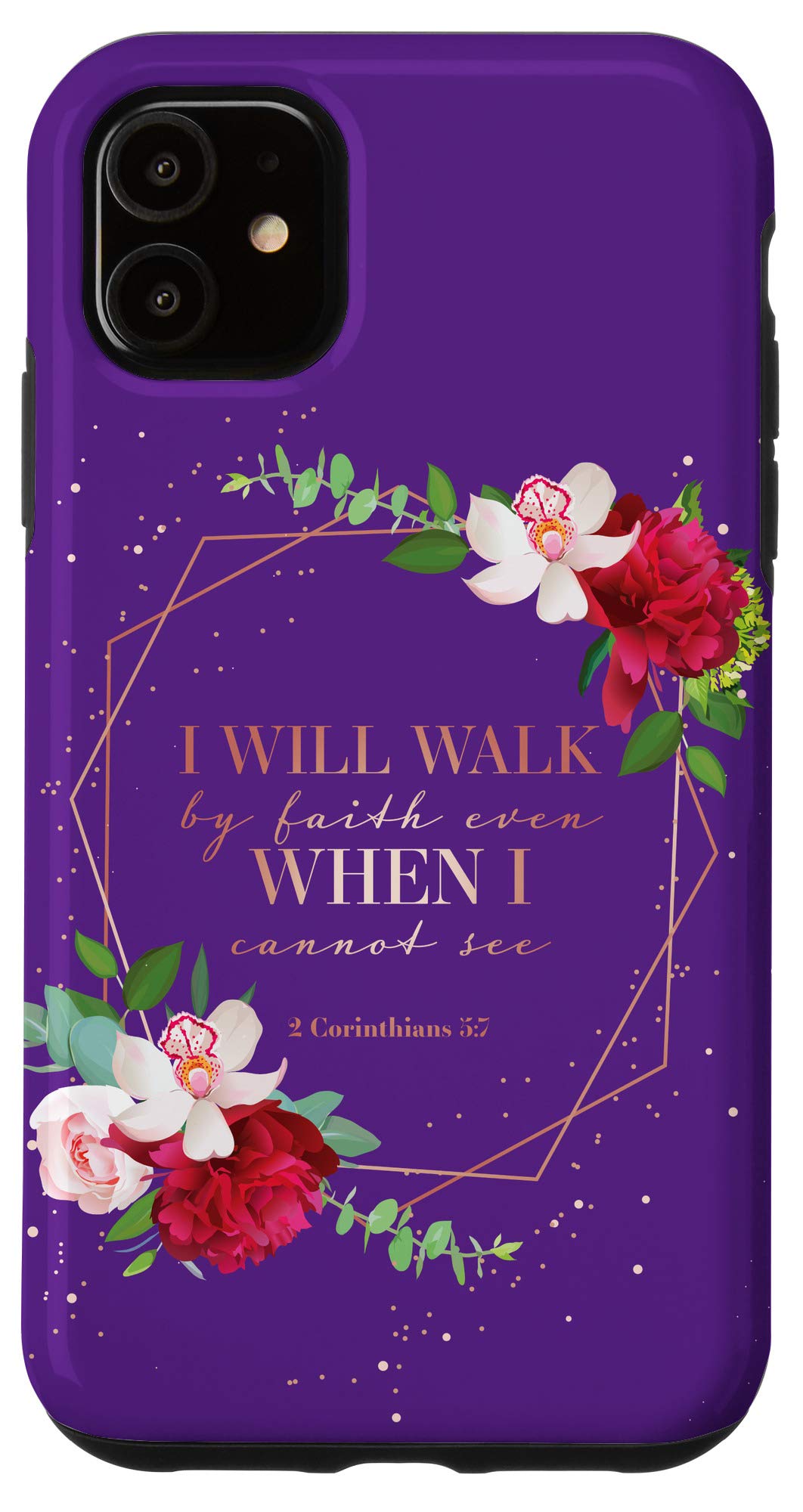 iPhone 11 Christian Faith Phone Case - Religious Gift for Women - Durable Protective Cover with Bible Verse - Perfect for Church, Daily Use & Inspirational Gifting