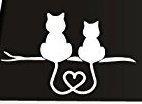 CMI184 Funny Cat Lover Die Cut Vinyl Decal - Waterproof Bumper Sticker for Cars, Trucks, Windows, Laptops & Home Decor