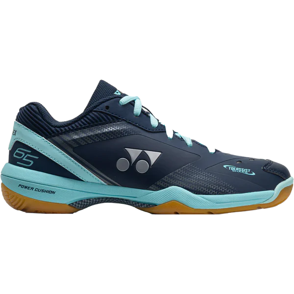 Yonex Power Cushion PC 65 Z3 Badminton Shoes for Men & Women - Navy/Saxe - Lightweight Court Shoes with Cushioning Technology for Indoor Sports & Training