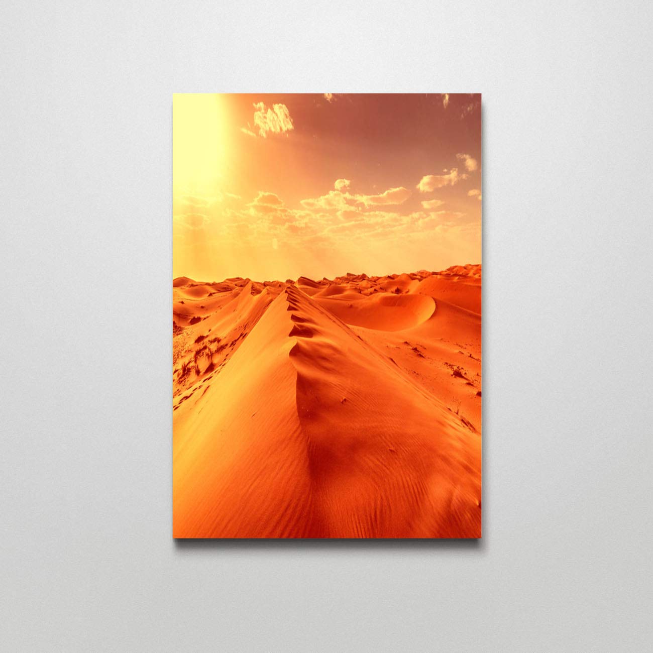 Nature Landscape Canvas Print Wall Art - Sahara Desert Sand Dunes Painting for Bedroom & Living Room Decor - 16x24 Inch Home Decoration | Perfect for Housewarming Gifts & Modern Interior Design