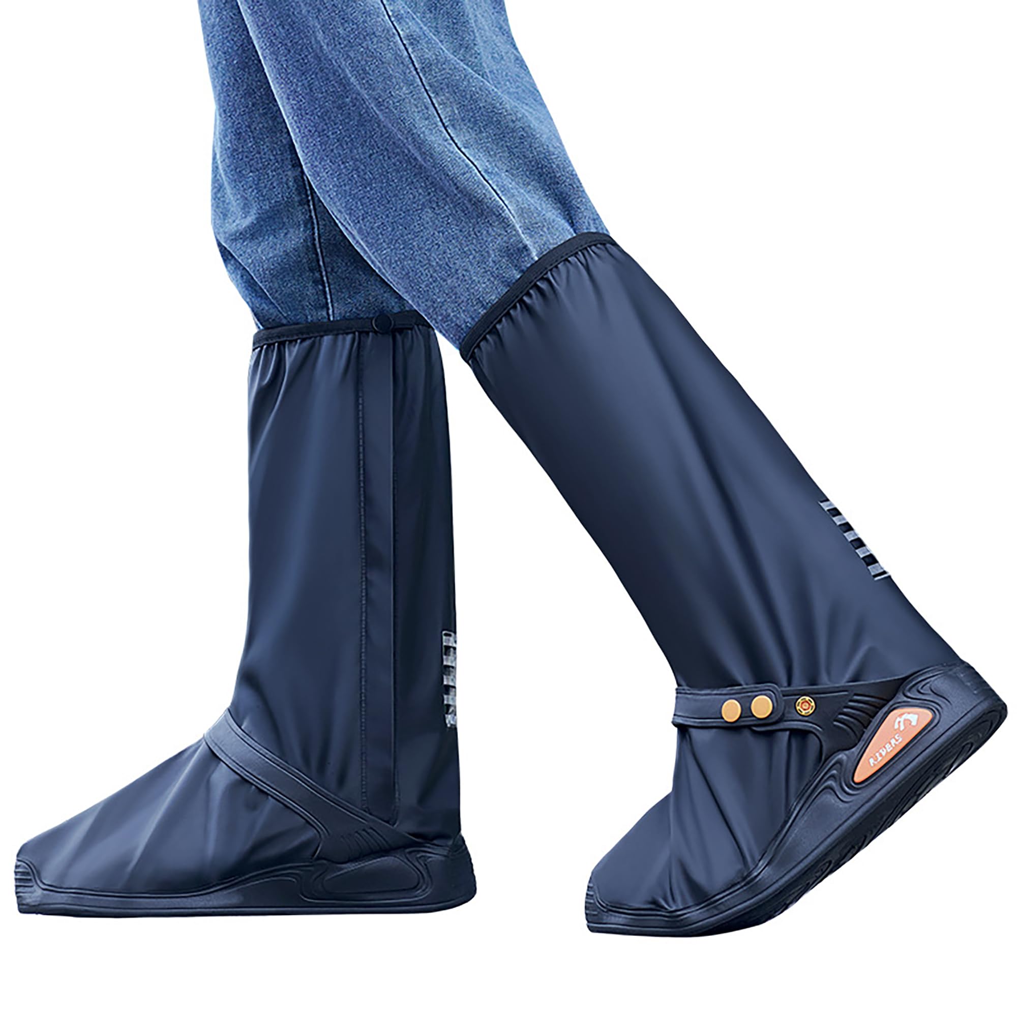 Waterproof Rain Shoe Covers for Men & Women - Slip-Resistant Overshoes for Outdoor Work, Commuting & Hiking (Black, Medium Size) - Perfect for Rainy Days, Snowy Weather & Wet Conditions