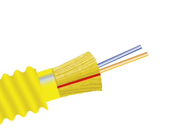Armored Riser Single Mode Fiber Optic Cable - Indoor/Outdoor Distribution - High Speed Data Transmission for Home & Office Networks
