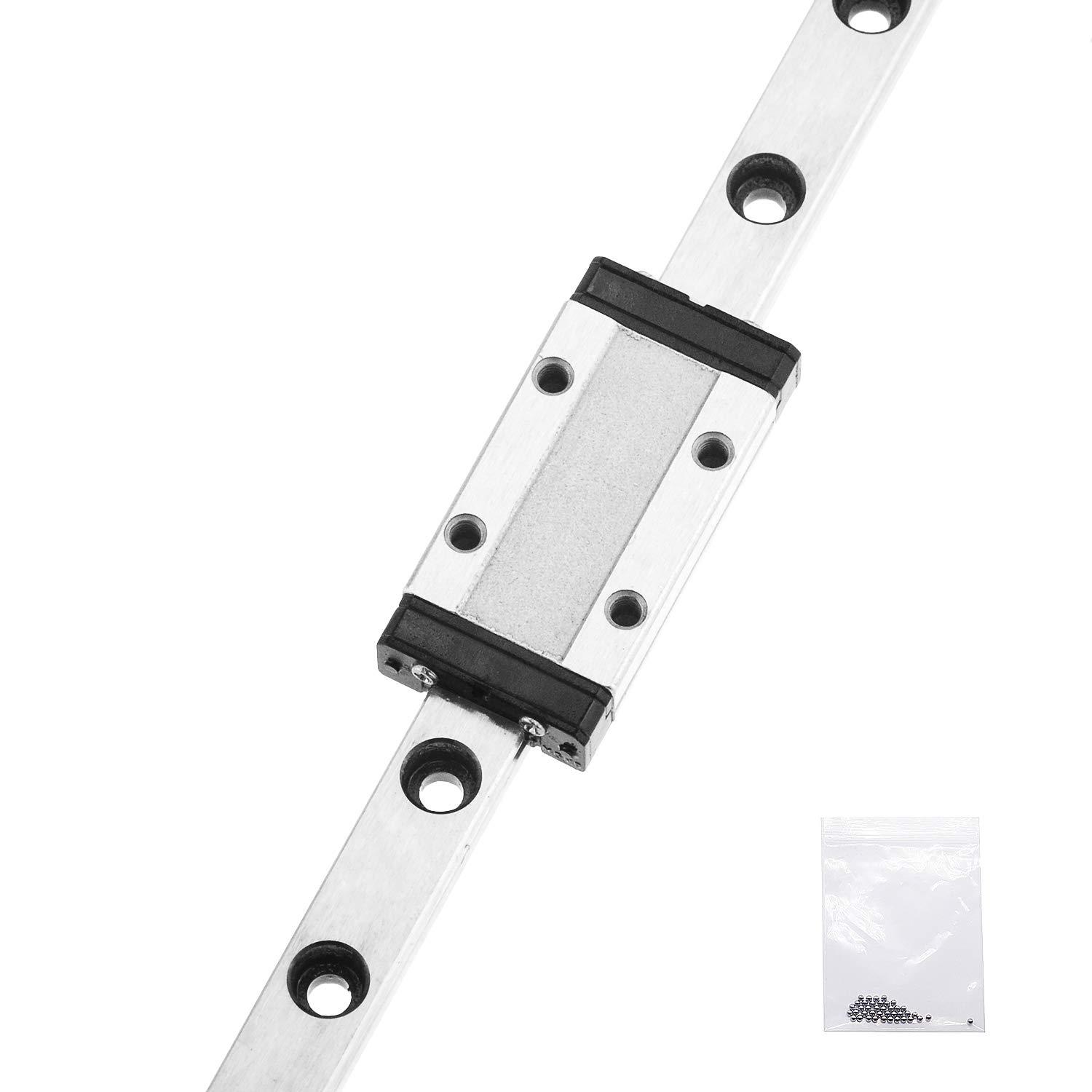 300mm MGN9 Linear Rail Guide with MGN9H Carriage Block - High Precision Linear Motion Bearing for 3D Printers, CNC Machines, Laser Cutters & DIY Projects - Perfect for X/Y Axis Smooth Movement in Maker Projects