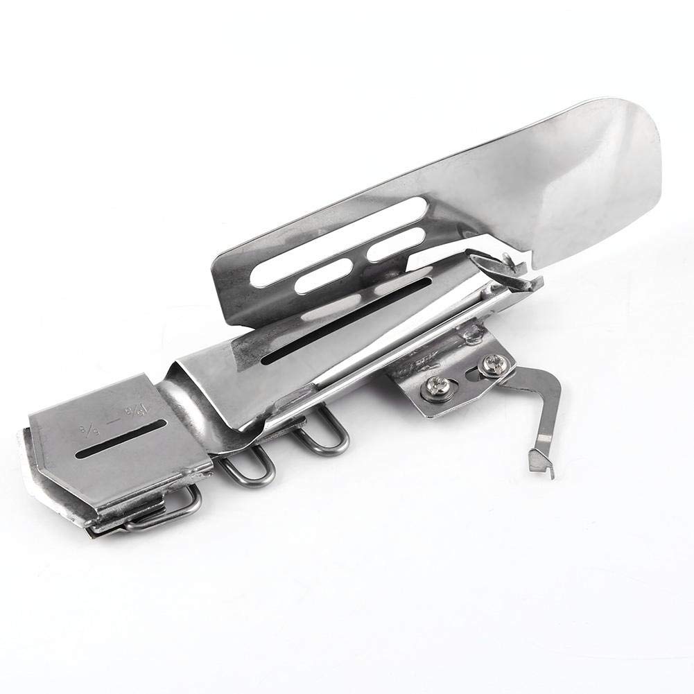 FTVOGUE 1Pc Flat Binder Seamer Folder Binding Attachment Tape Binder for Needle Sewing Machine (1-5/8-5/8) | Sewing Machine Accessory for Quilting, Hemming & Fabric Binding | Perfect for DIY Sewing Projects & Professional Tailoring