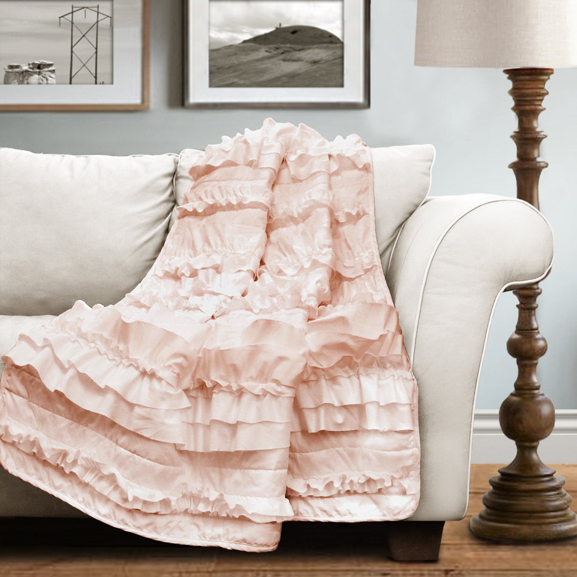 Belle Throw Blanket - Soft Cozy Flannel Plush Fleece Throw for Couch, Bed & Sofa - Perfect for Winter, Home Decor, Gifts & Relaxation