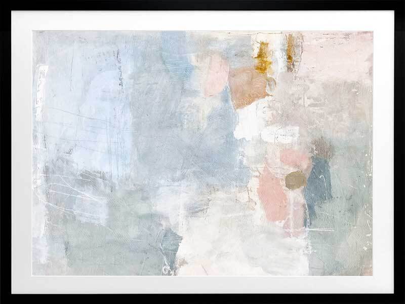 Drifting in the Clouds II Framed Wall Art Print - Modern Abstract Canvas Painting for Living Room, Bedroom & Office Decor