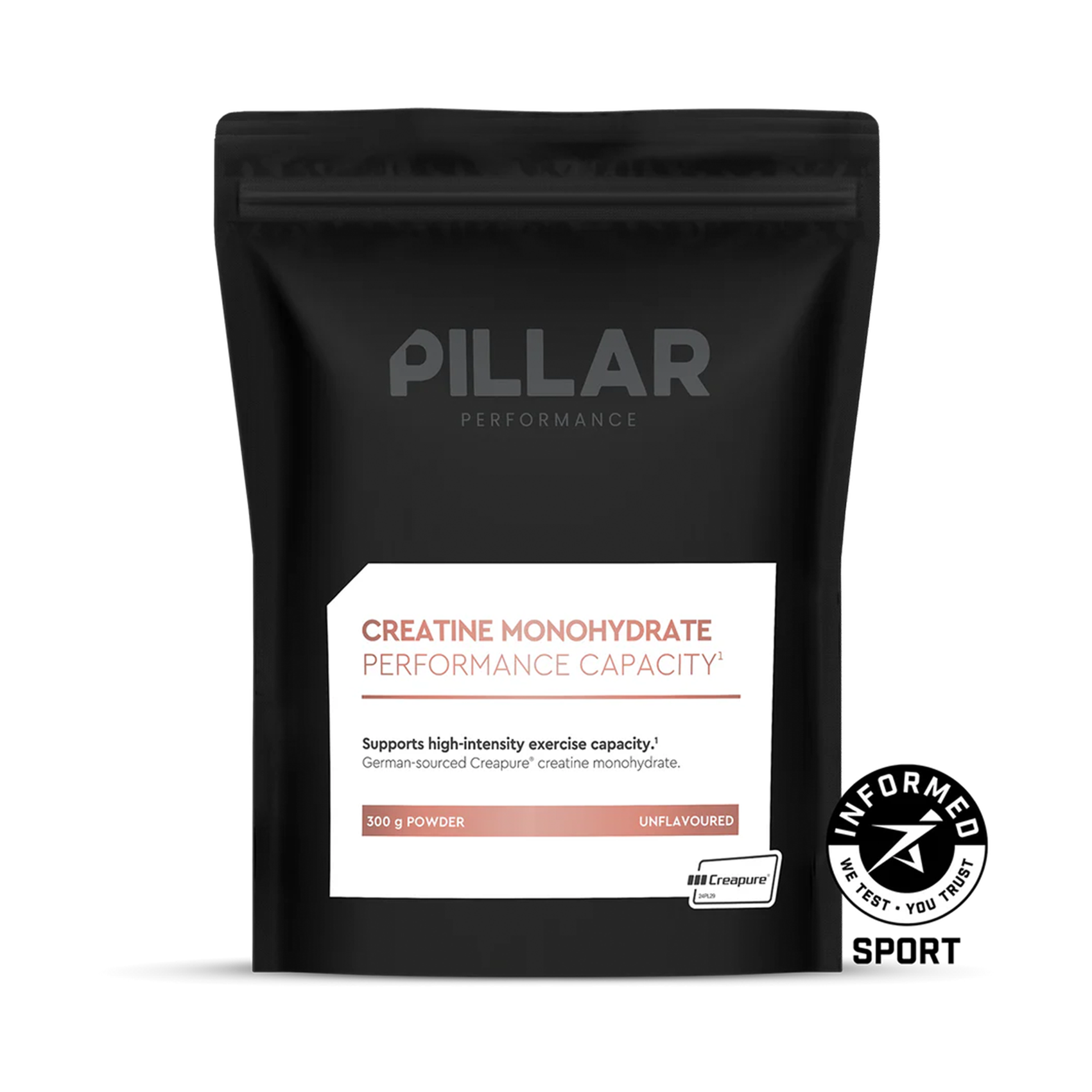 PILLAR Performance Creatine Monohydrate Powder - Premium Muscle Building Supplement for Athletes & Bodybuilders - Supports Strength, Endurance & Recovery - Ideal for Pre/Post Workout & Fitness Training