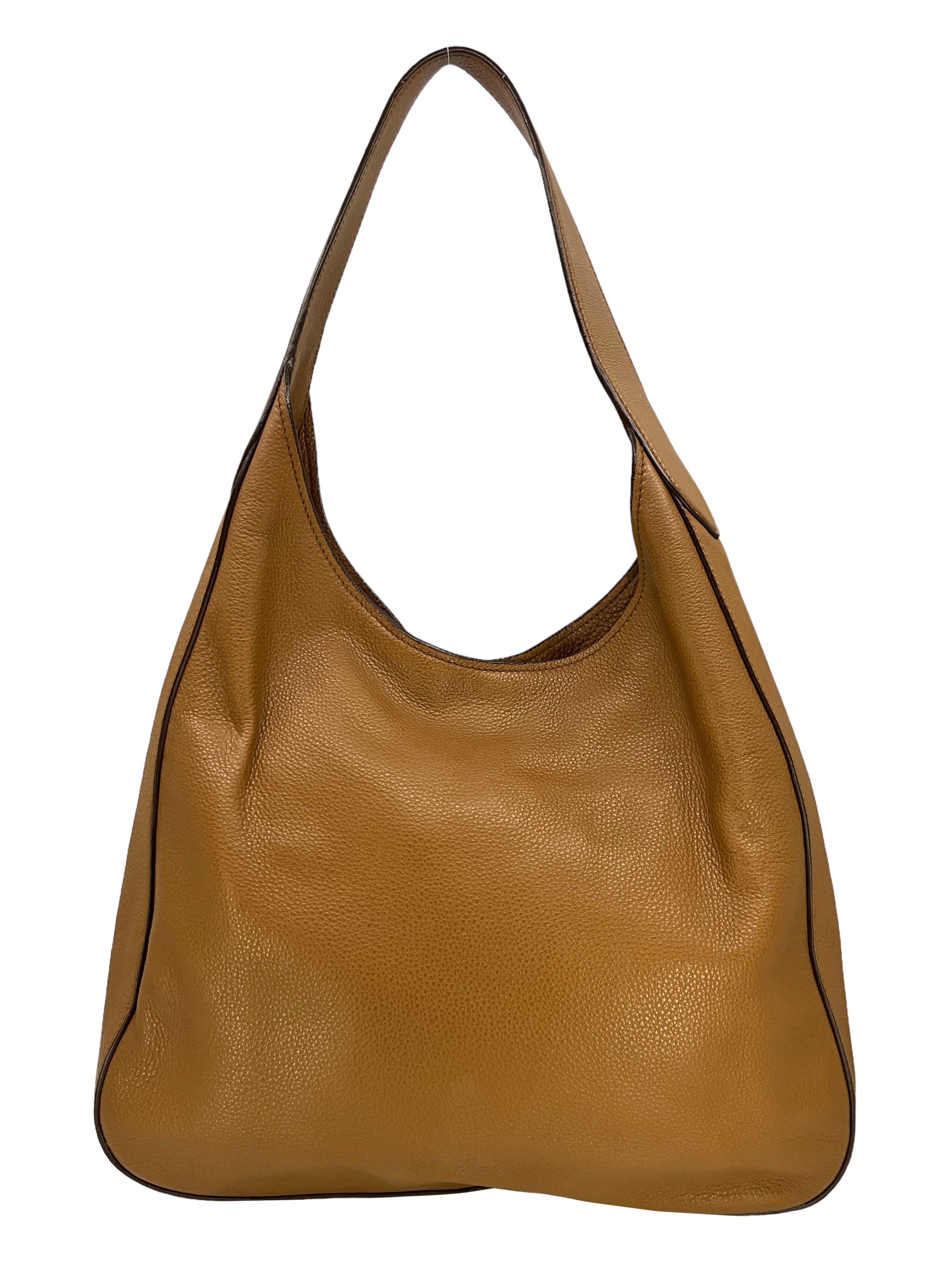 PRADA Vitello Corsica Pocket Hobo Bag - Luxury Leather Shoulder Handbag for Women | Perfect for Work, Travel & Everyday Use
