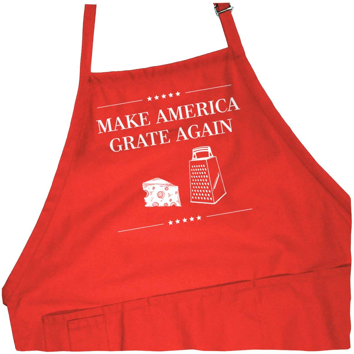 Make America Grate Again Apron - Funny BBQ Cooking Apron for Men & Women - Perfect for Grilling, Baking, and Kitchen Gifts