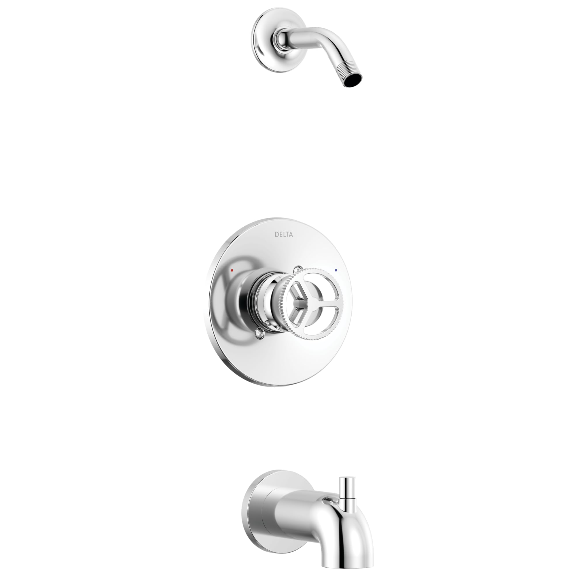 Delta Faucet Trinsic 14 Series Chrome Tub Shower Faucet Set - Modern Shower Trim Kit & Bathtub Fixtures with Chrome Shower Handle T14458-LHD (Shower Head & Valve Sold Separately) for Bathroom Renovation & Spa-Like Shower Experience