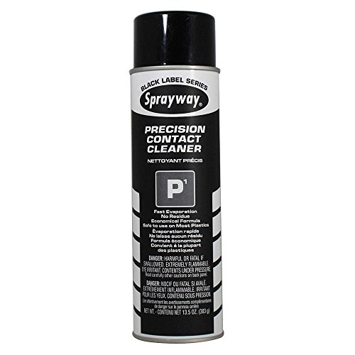Sprayway SW293 P1 Precision Contact Cleaner - 12 Pack Case - Fast Drying Electronics Cleaner for Circuit Boards, Connectors & Electrical Components - Ideal for Home, Office & Industrial Use