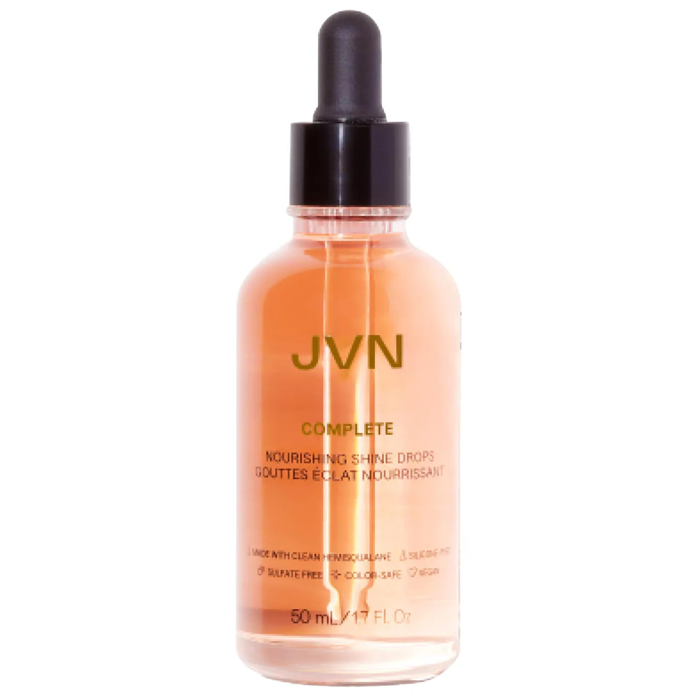 JVN Complete Nourishing Hair Oil Shine Drops 50ml - Hydrating & Smoothing Hair Treatment for Frizz Control & Shine - Perfect for Dry, Damaged Hair & Daily Styling